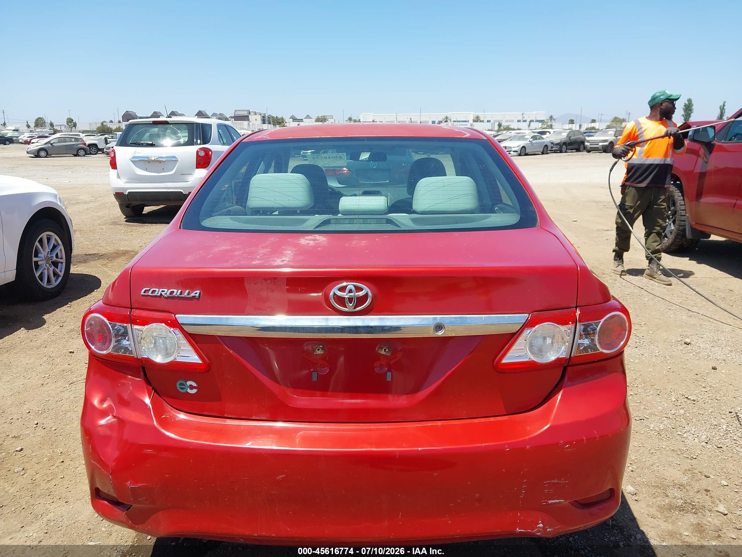 2013 Toyota Corolla L Красный vin: 5YFBU4EEXDP173755