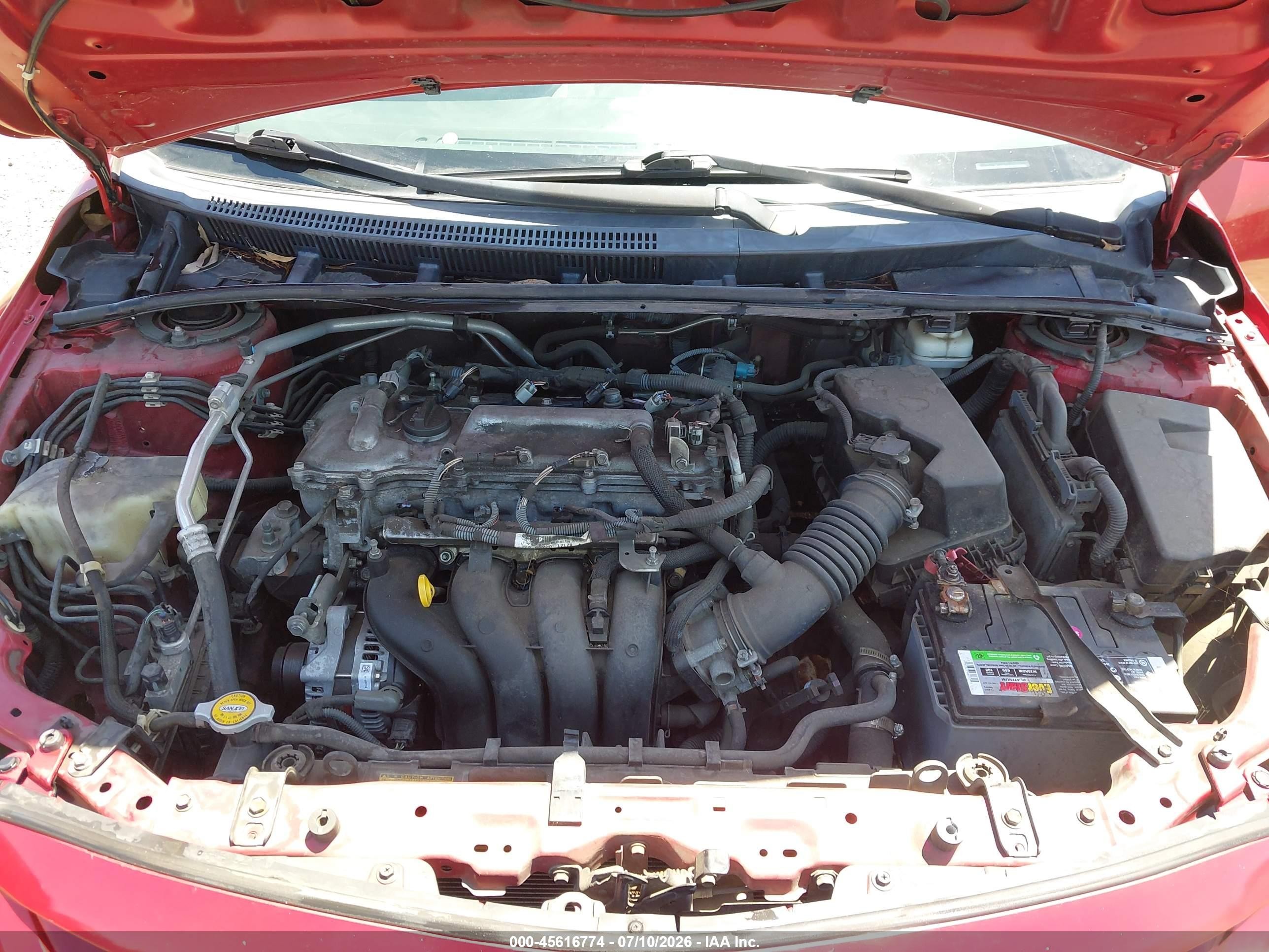 2013 Toyota Corolla L Красный vin: 5YFBU4EEXDP173755