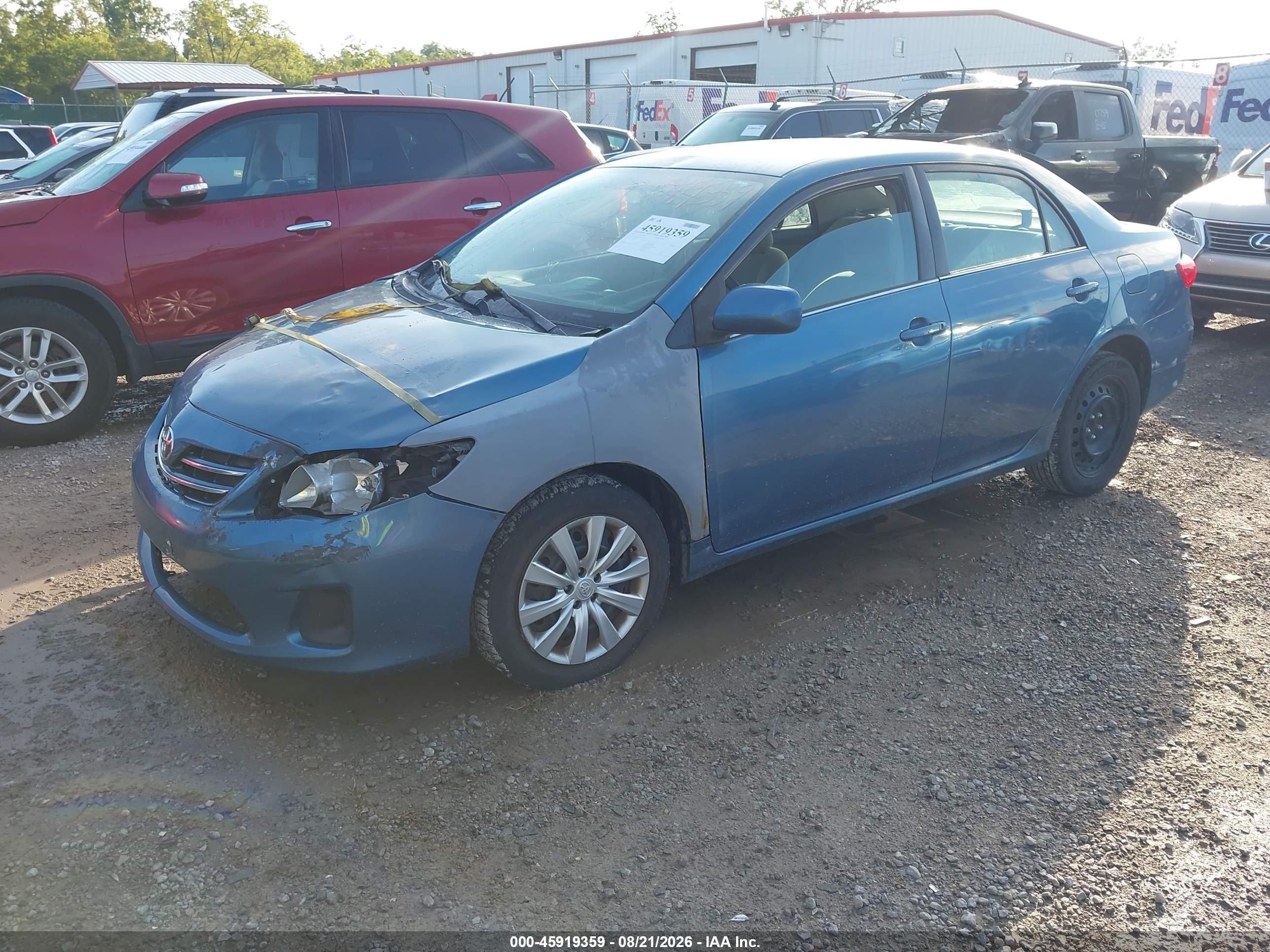 2013 Toyota Corolla Le Blue vin: 5YFBU4EEXDP175702