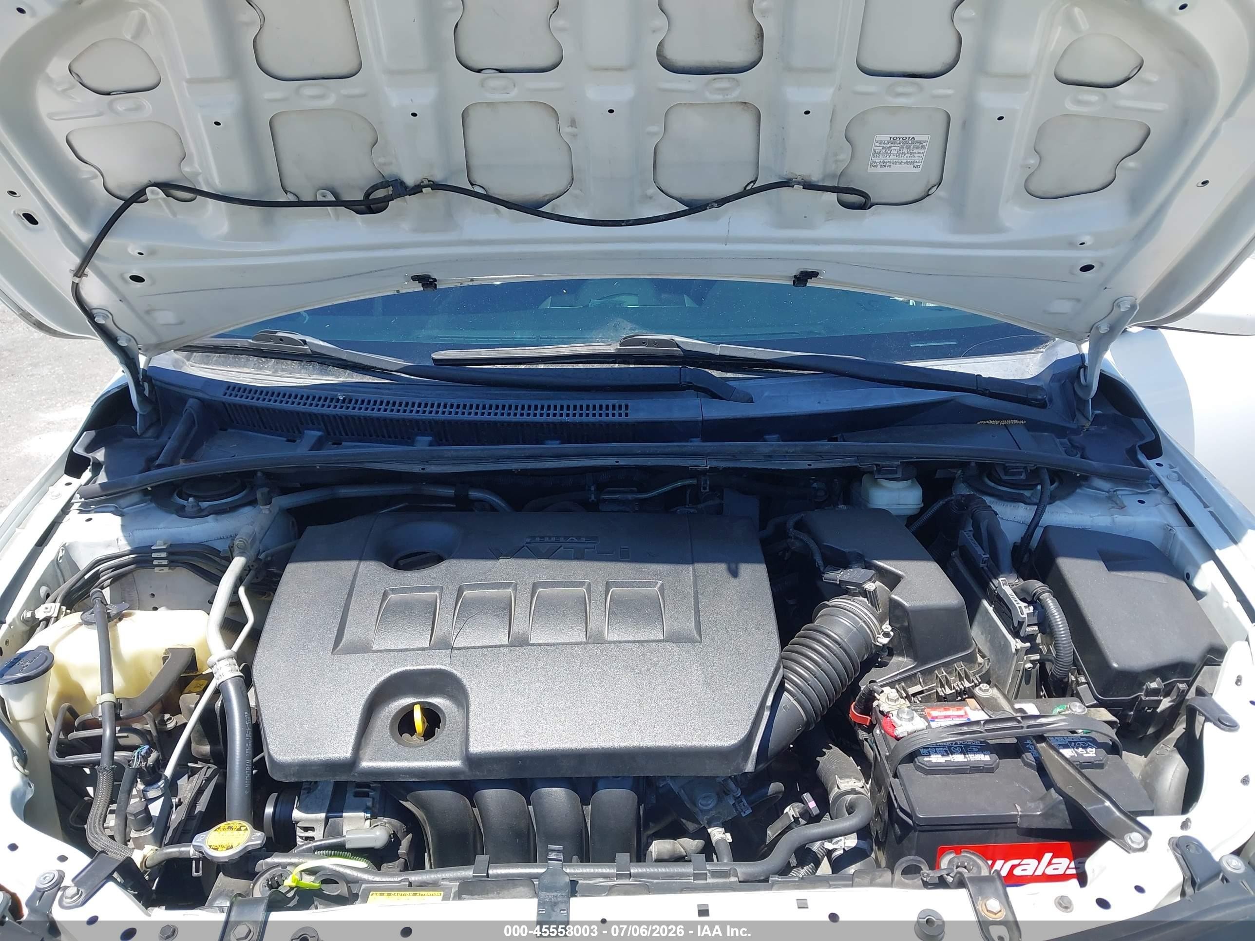 2013 Toyota Corolla S White vin: 5YFBU4EEXDP183914