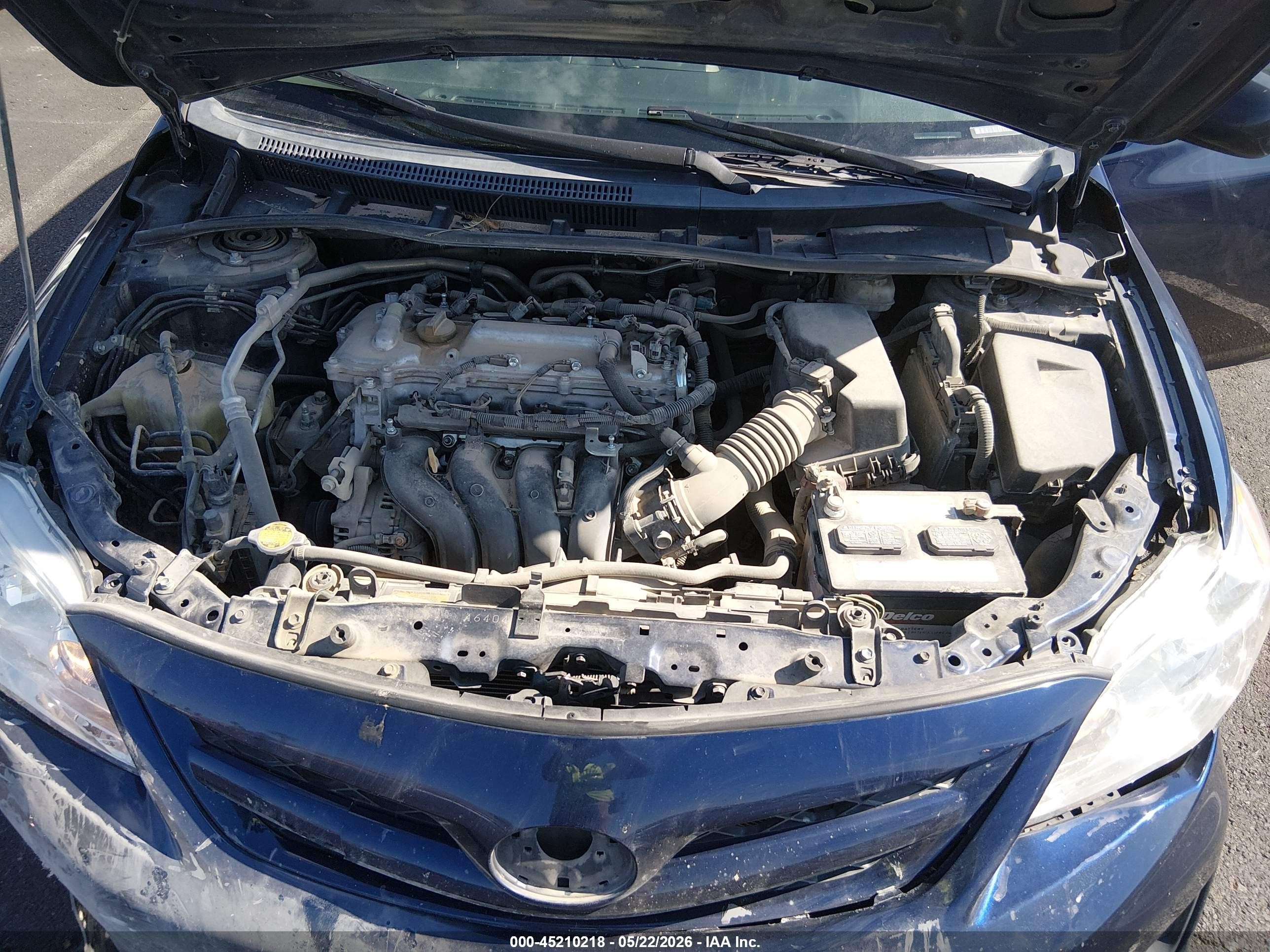 2013 Toyota Corolla L Blue vin: 5YFBU4EEXDP197182