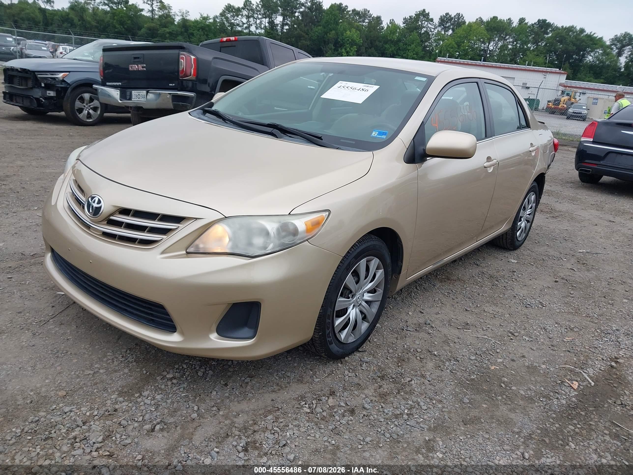 2013 Toyota Corolla Le Gold vin: 5YFBU4EEXDP210285