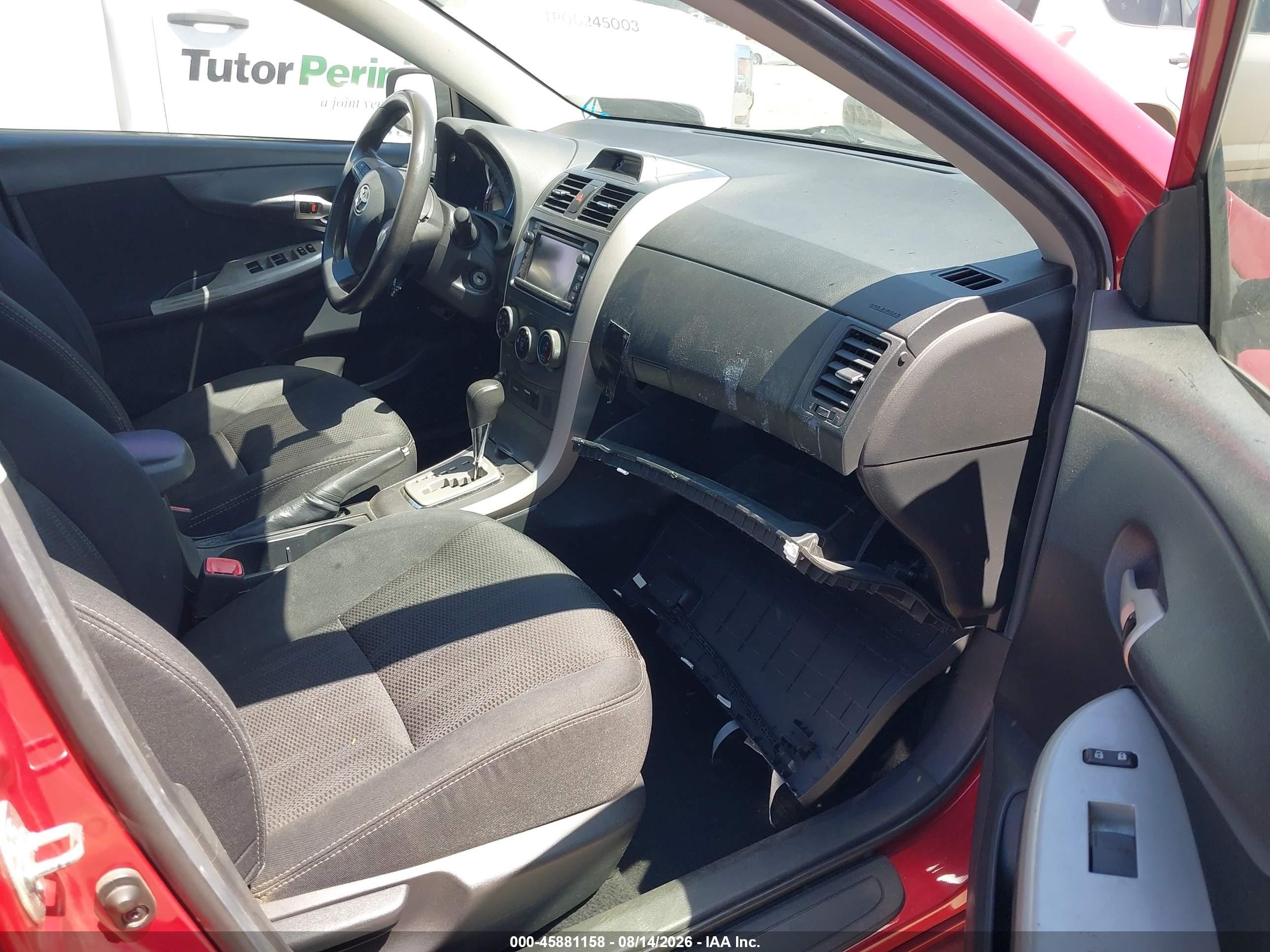 2013 Toyota Corolla S Red vin: 5YFBU4EEXDP210805