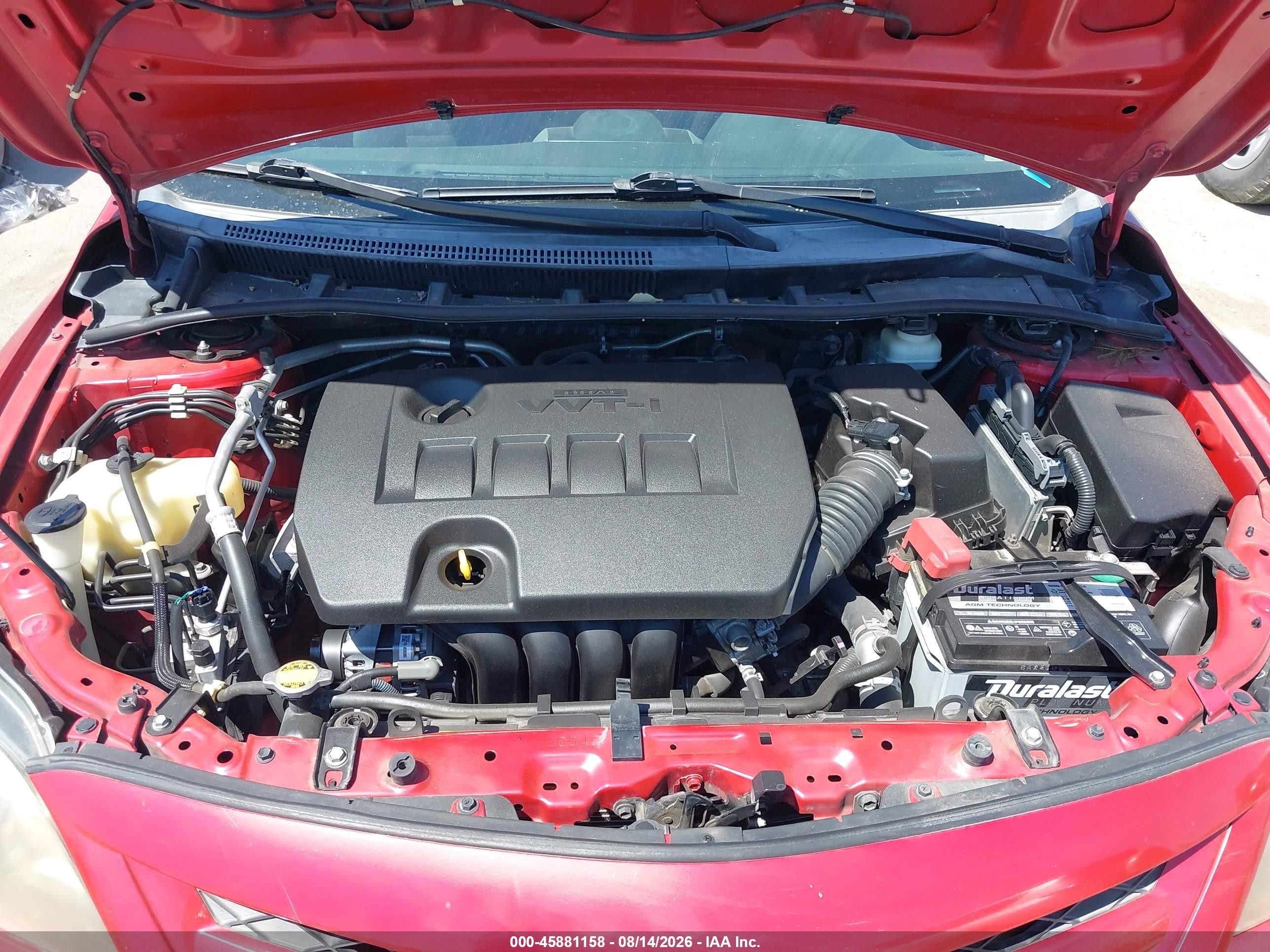 2013 Toyota Corolla S Red vin: 5YFBU4EEXDP210805