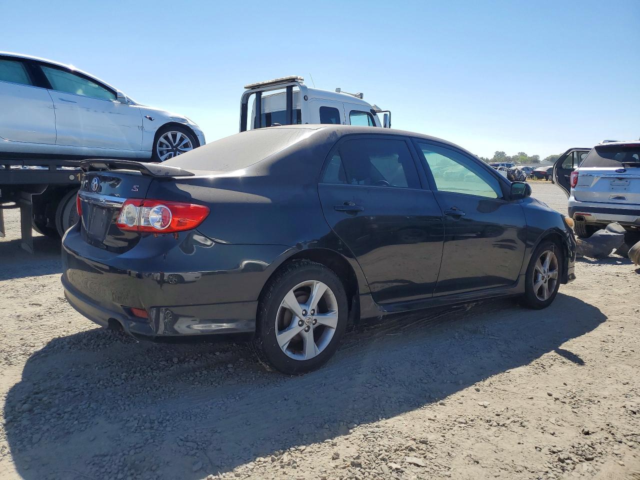 2013 Toyota Corolla S Black vin: 5YFBU4EEXDP211680