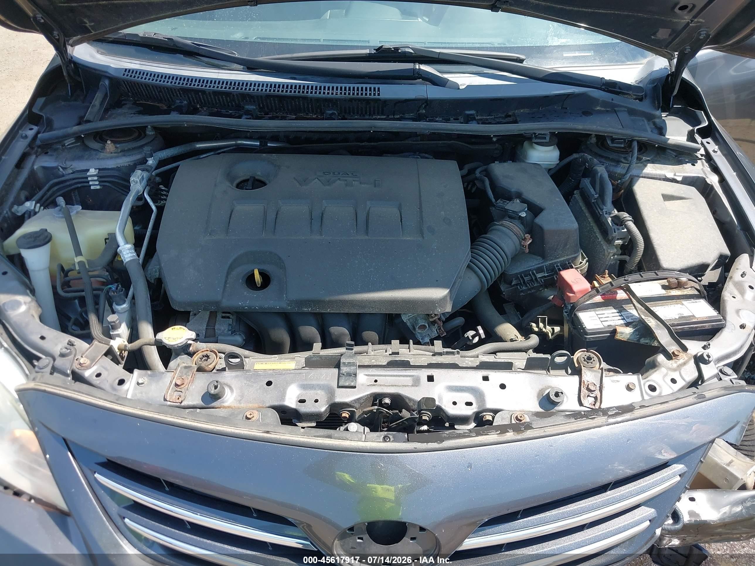 2013 Toyota Corolla Le Серый vin: 5YFBU4EEXDP217298