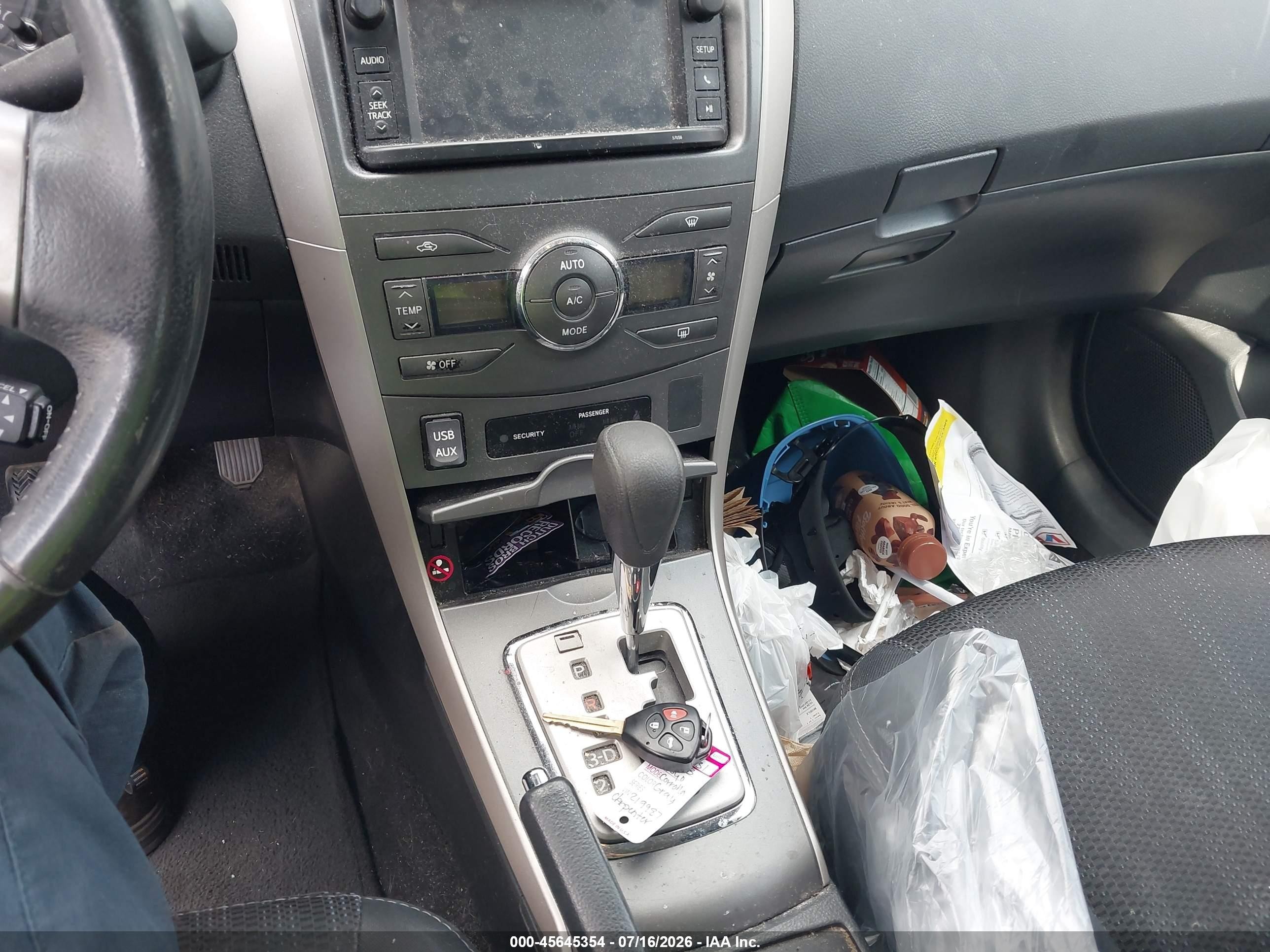 2013 Toyota Corolla S Gray vin: 5YFBU4EEXDP219987