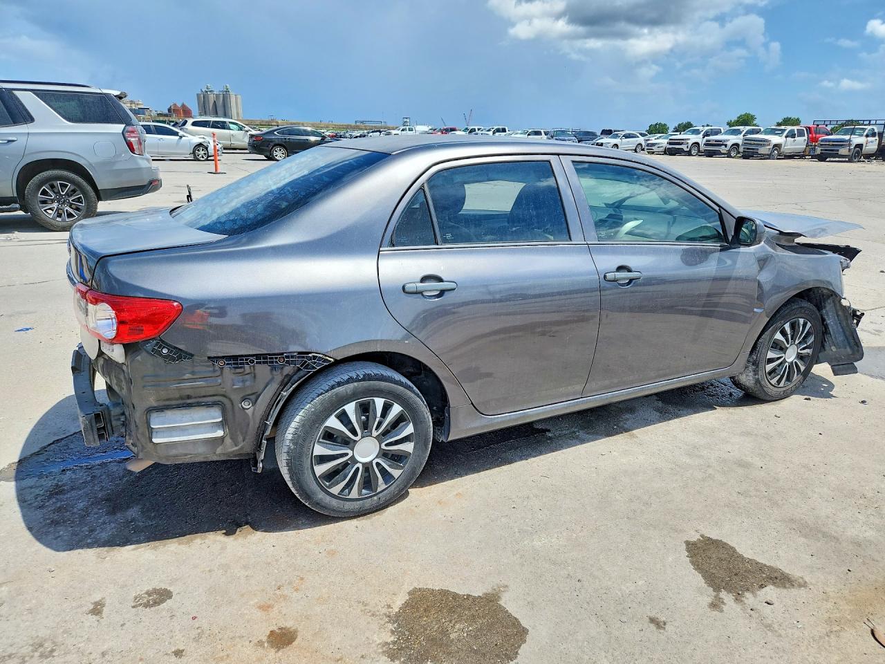 2013 Toyota Corolla L Gray vin: 5YFBU4EEXDP223375