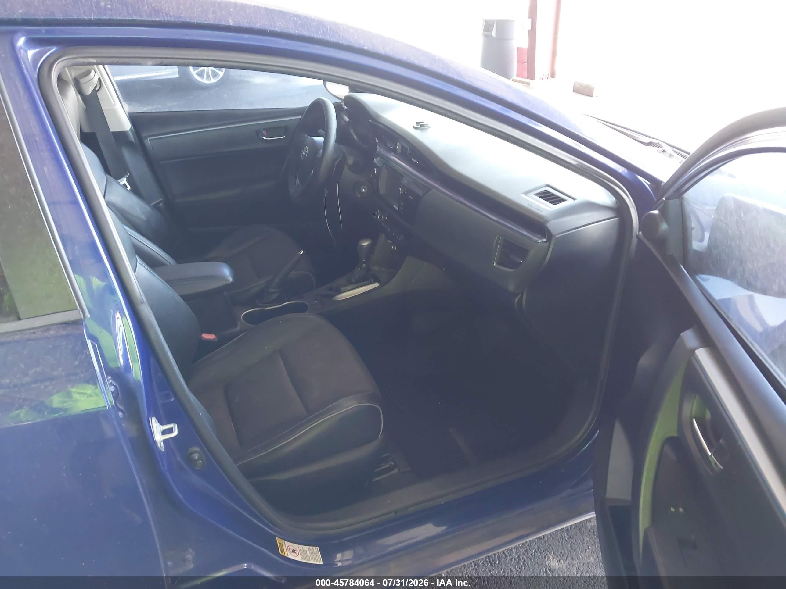 2014 Toyota Corolla S Plus Blue vin: 5YFBURHE0EP011823