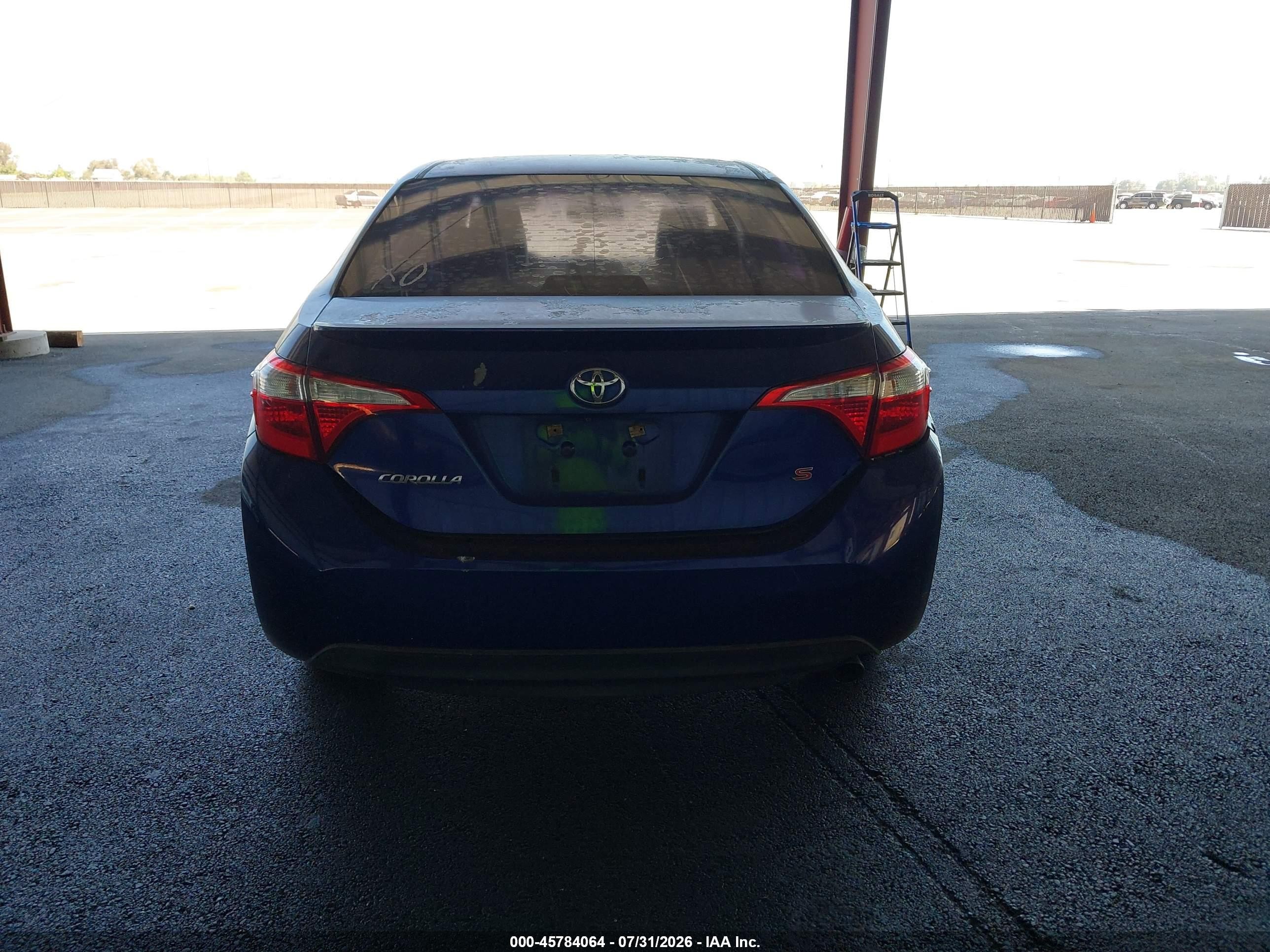 2014 Toyota Corolla S Plus Blue vin: 5YFBURHE0EP011823