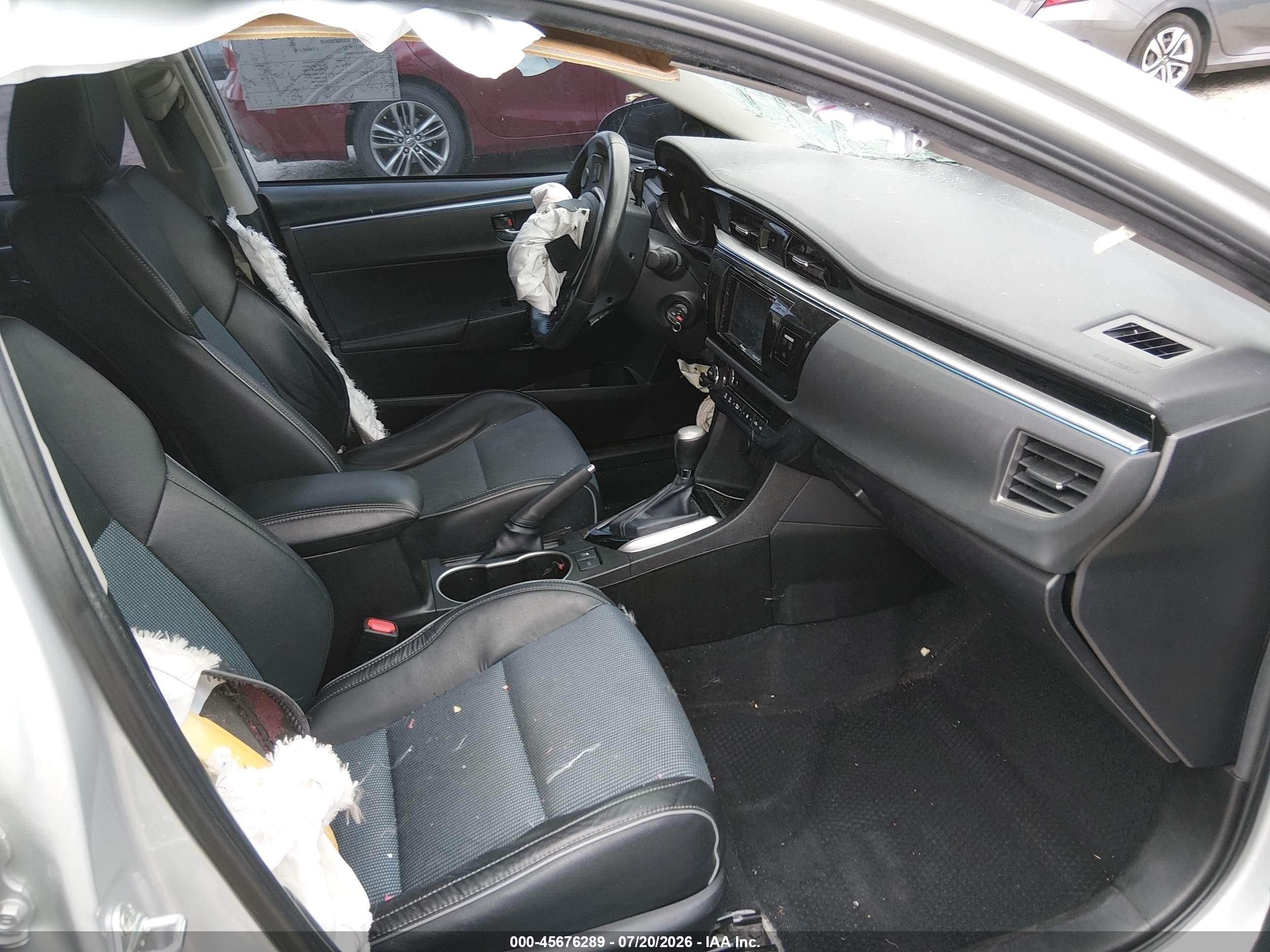 2014 Toyota Corolla S Plus White vin: 5YFBURHE0EP036091