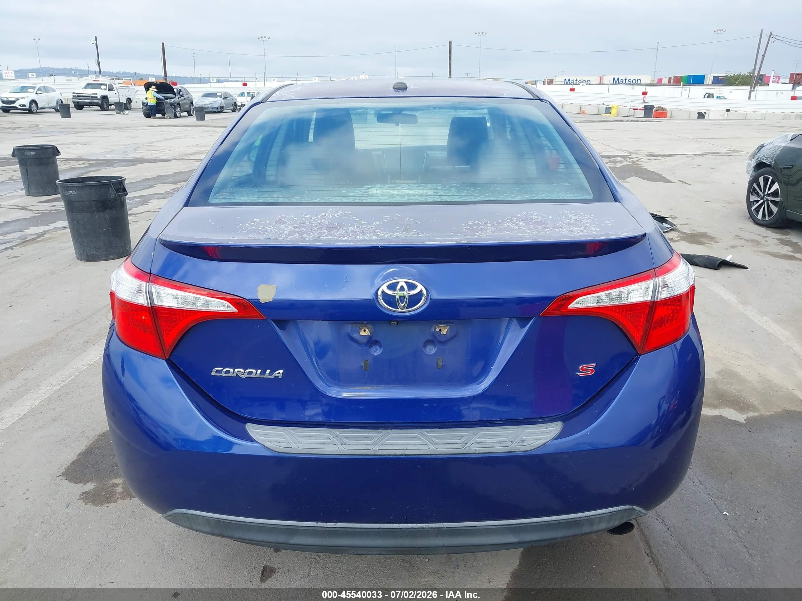 2014 Toyota Corolla S Plus Blue vin: 5YFBURHE0EP054154