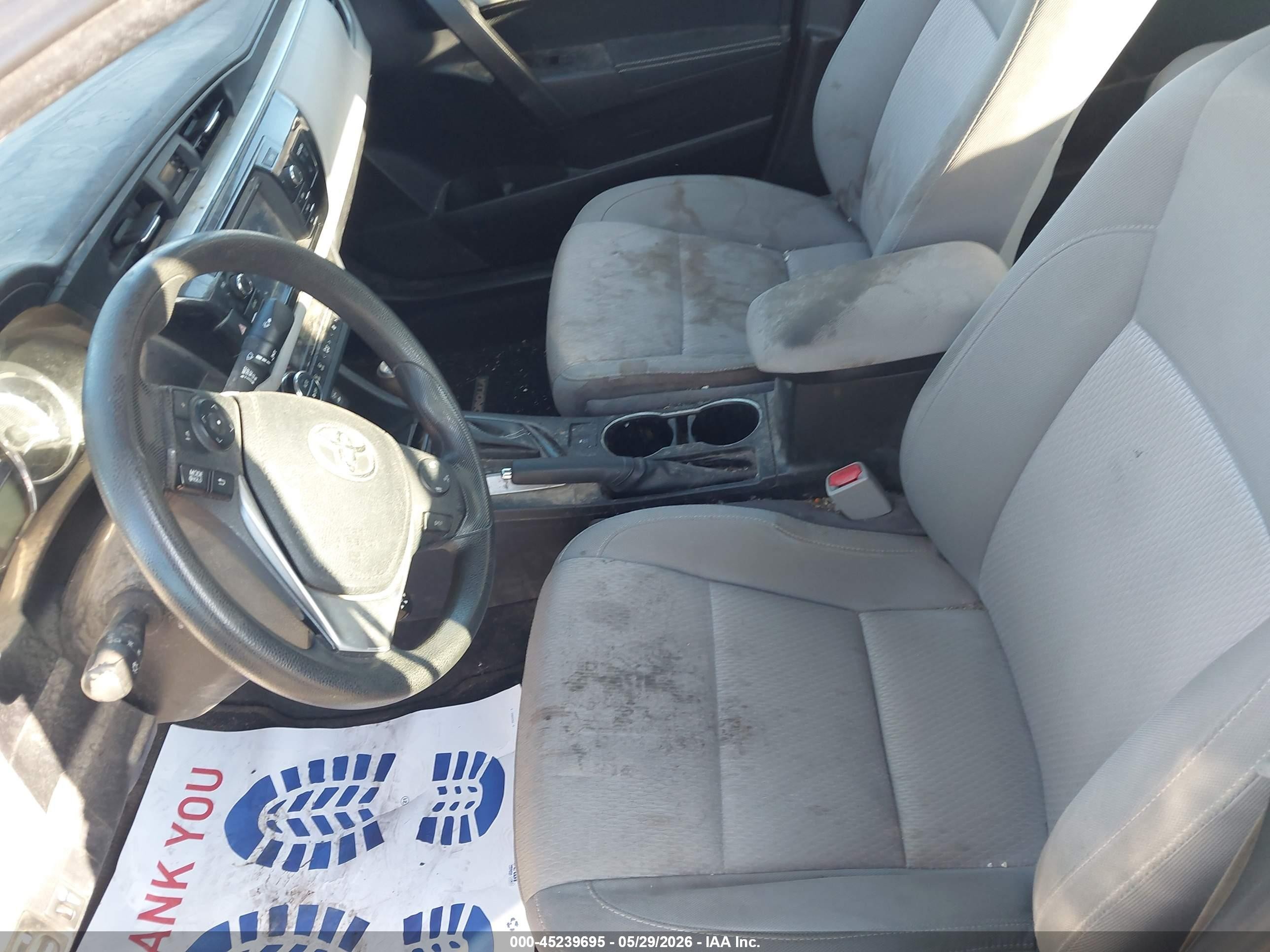 2014 Toyota Corolla Le Silver vin: 5YFBURHE0EP067843