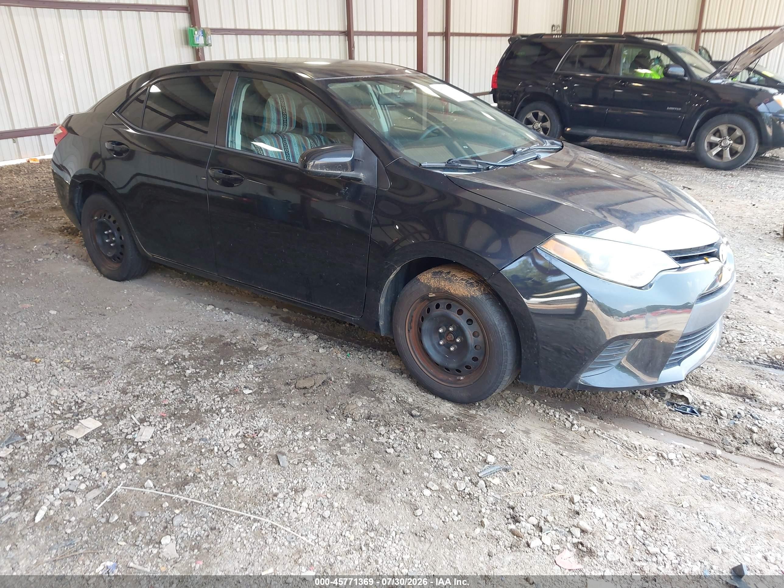 2014 Toyota Corolla Le Black vin: 5YFBURHE0EP081757