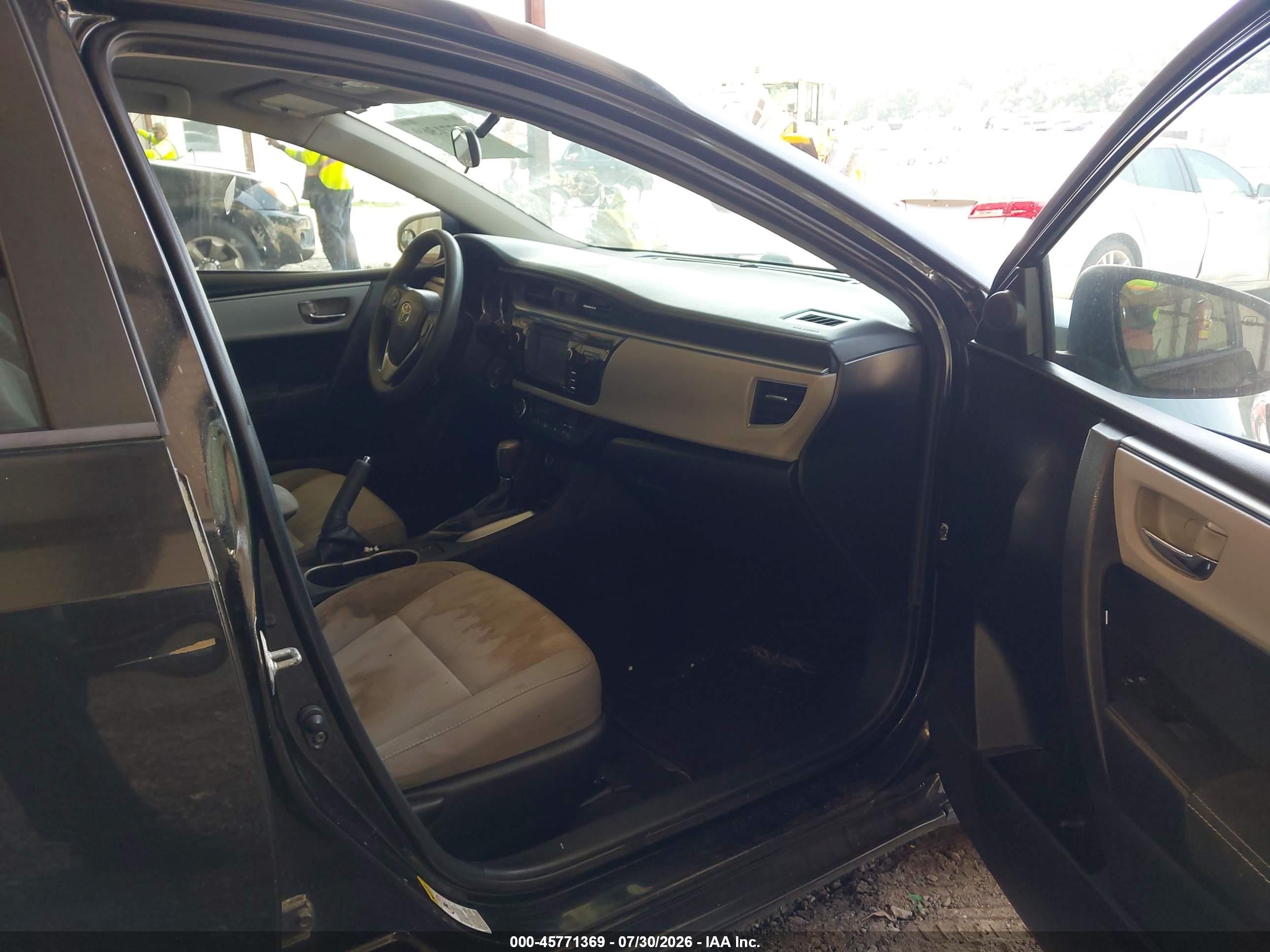 2014 Toyota Corolla Le Black vin: 5YFBURHE0EP081757