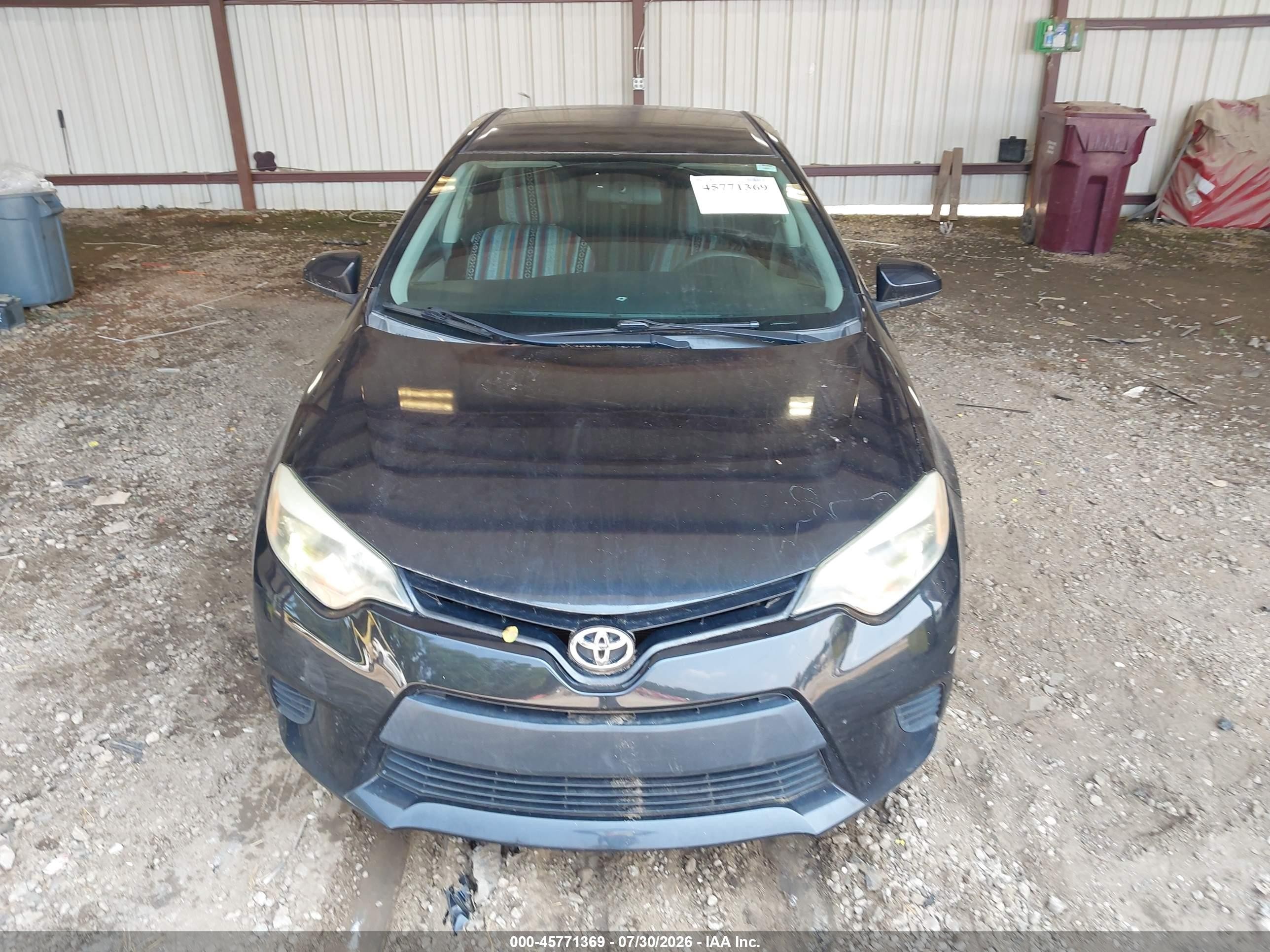 2014 Toyota Corolla Le Black vin: 5YFBURHE0EP081757