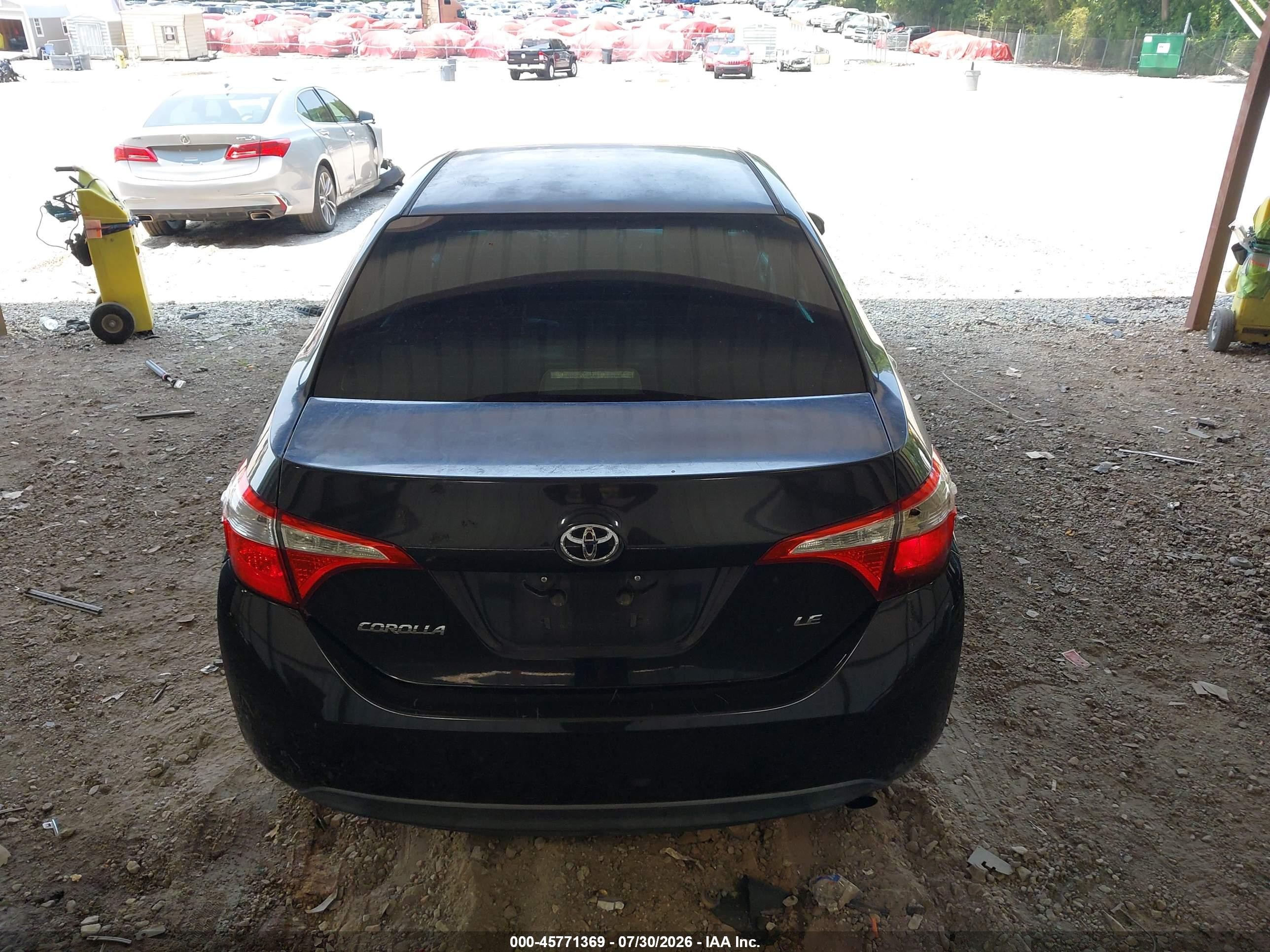 2014 Toyota Corolla Le Black vin: 5YFBURHE0EP081757