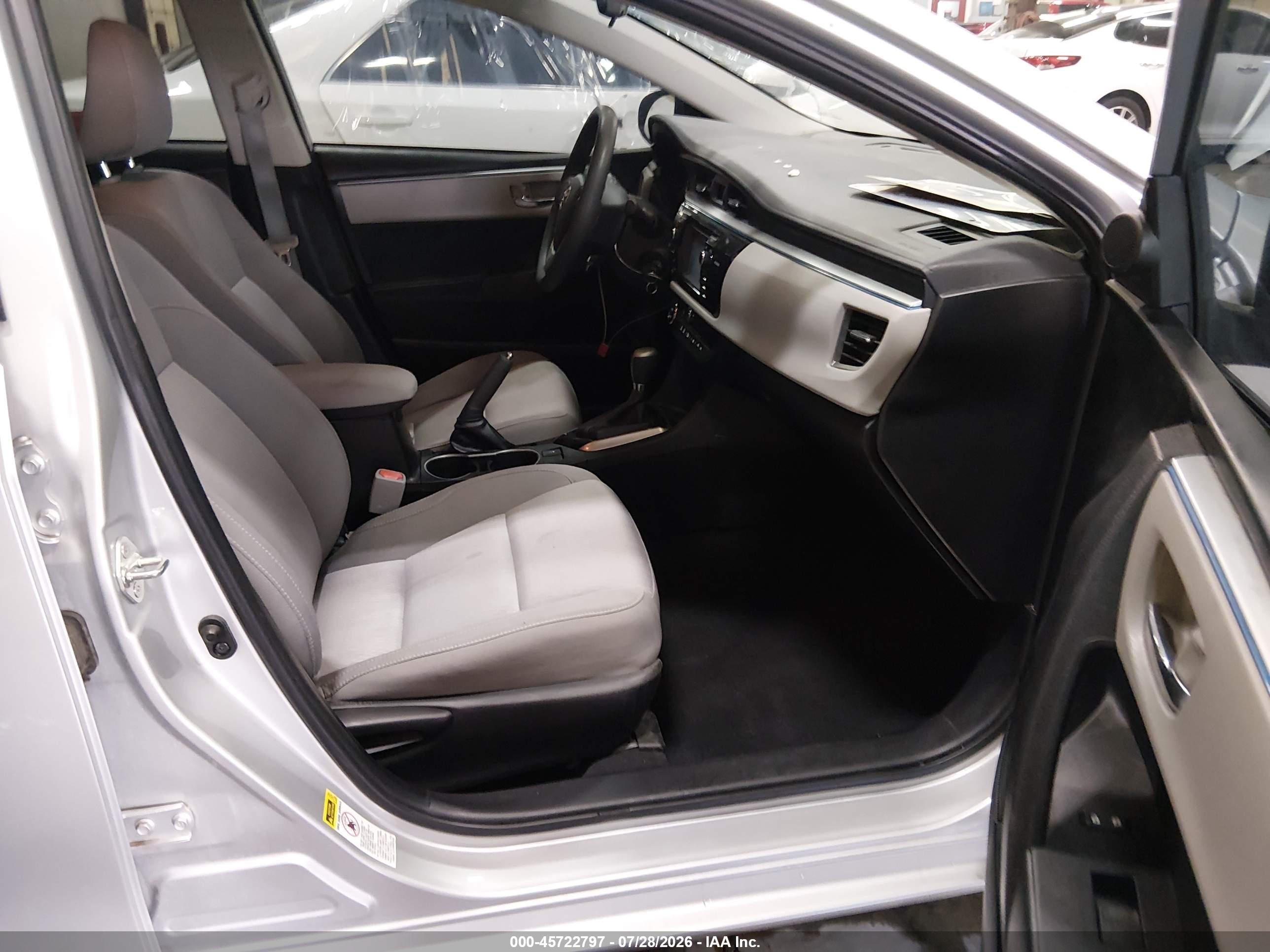 2014 Toyota Corolla Le Gray vin: 5YFBURHE0EP090183