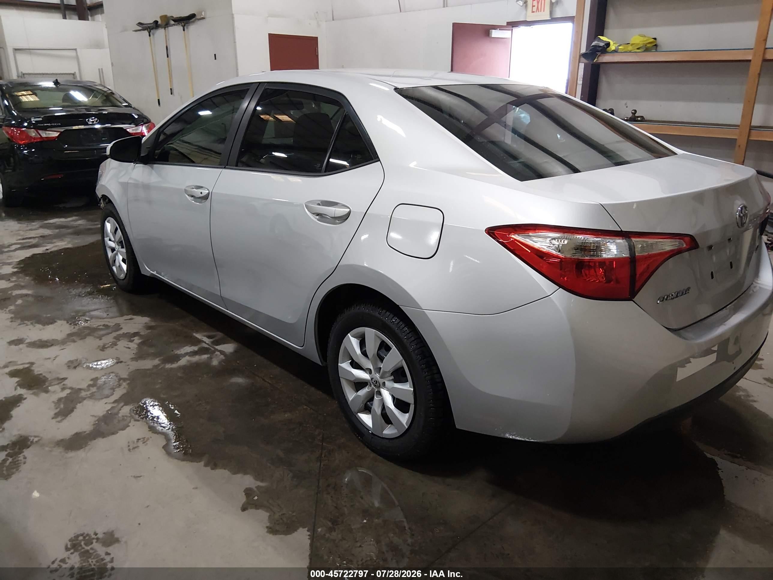 2014 Toyota Corolla Le Gray vin: 5YFBURHE0EP090183