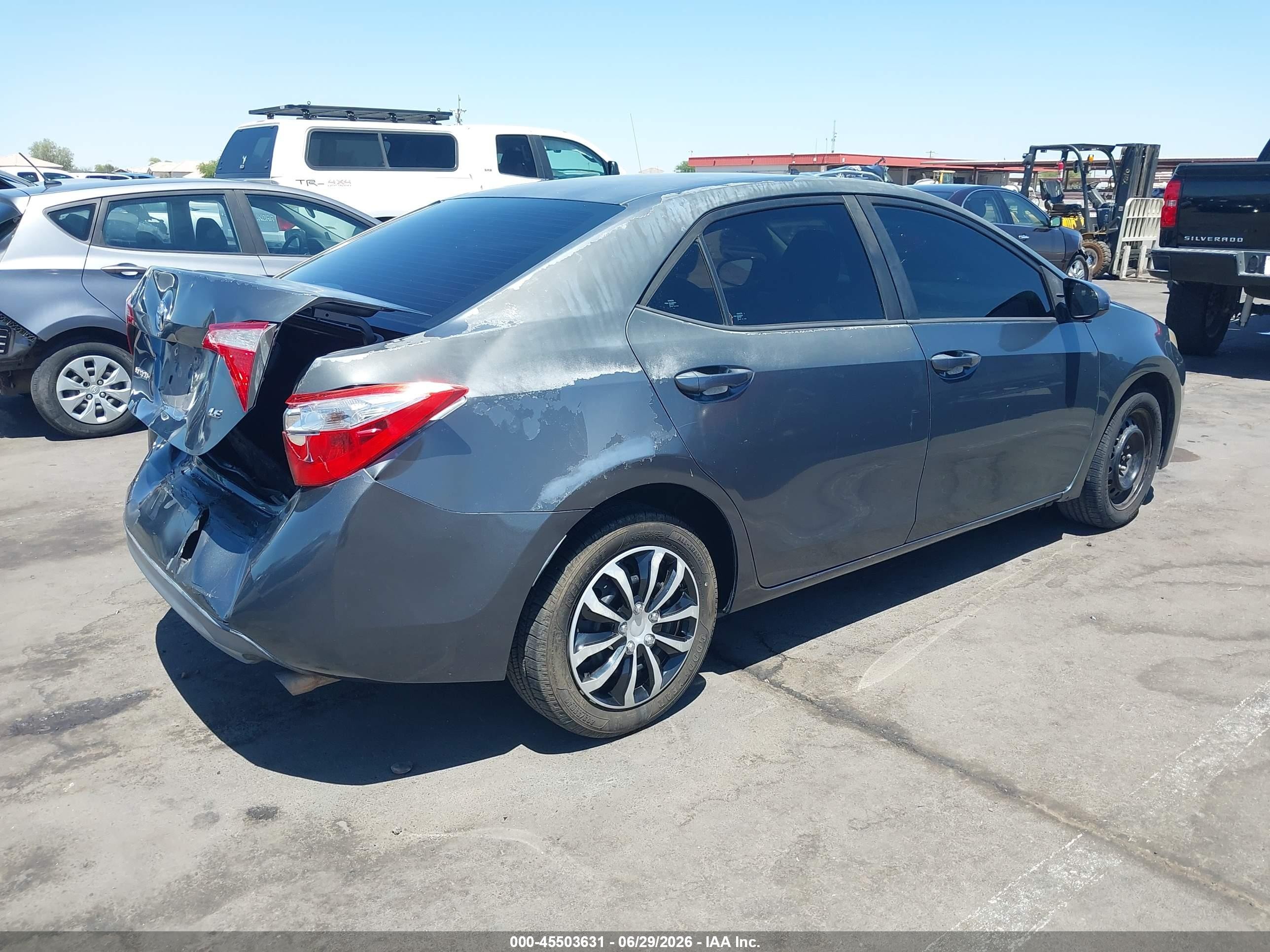 2014 Toyota Corolla Le Navy vin: 5YFBURHE0EP099630