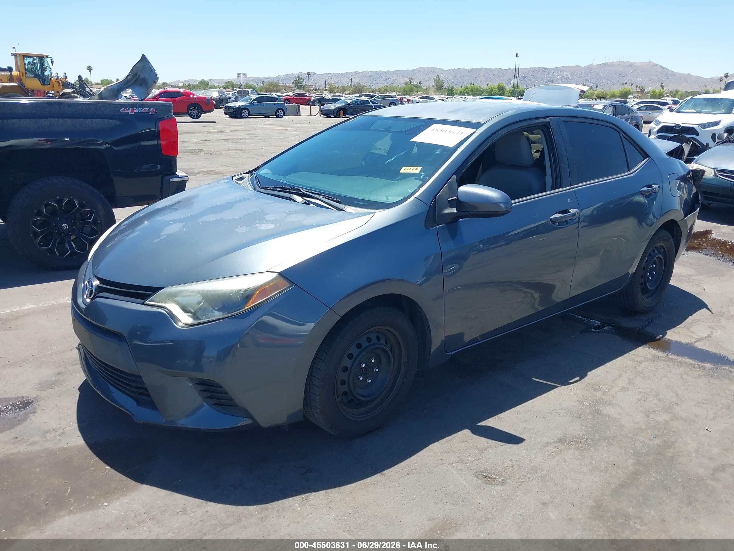 2014 Toyota Corolla Le Navy vin: 5YFBURHE0EP099630