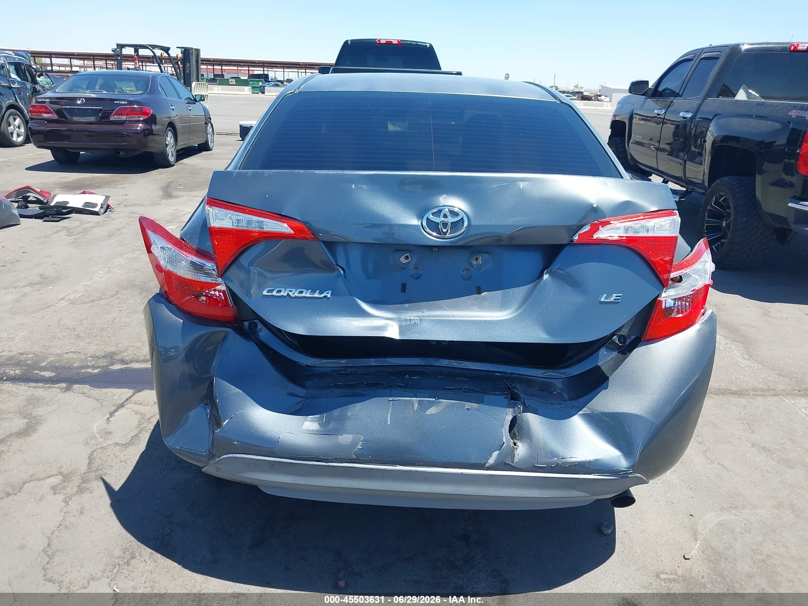 2014 Toyota Corolla Le Navy vin: 5YFBURHE0EP099630