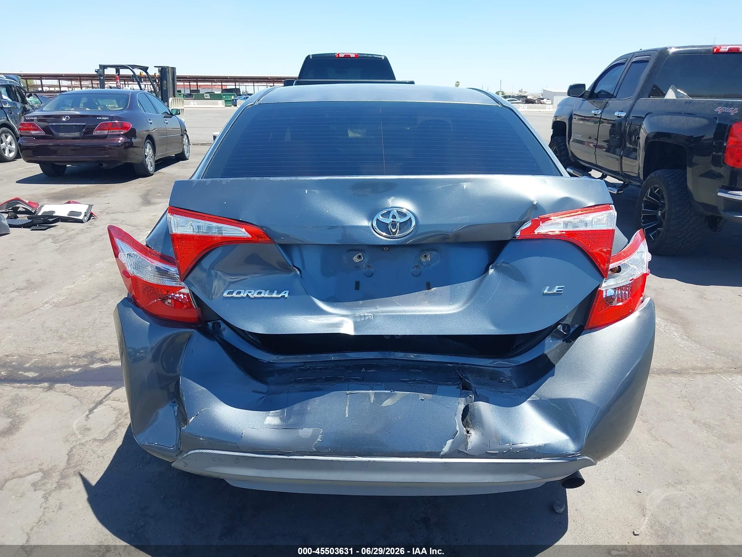 2014 Toyota Corolla Le Navy vin: 5YFBURHE0EP099630