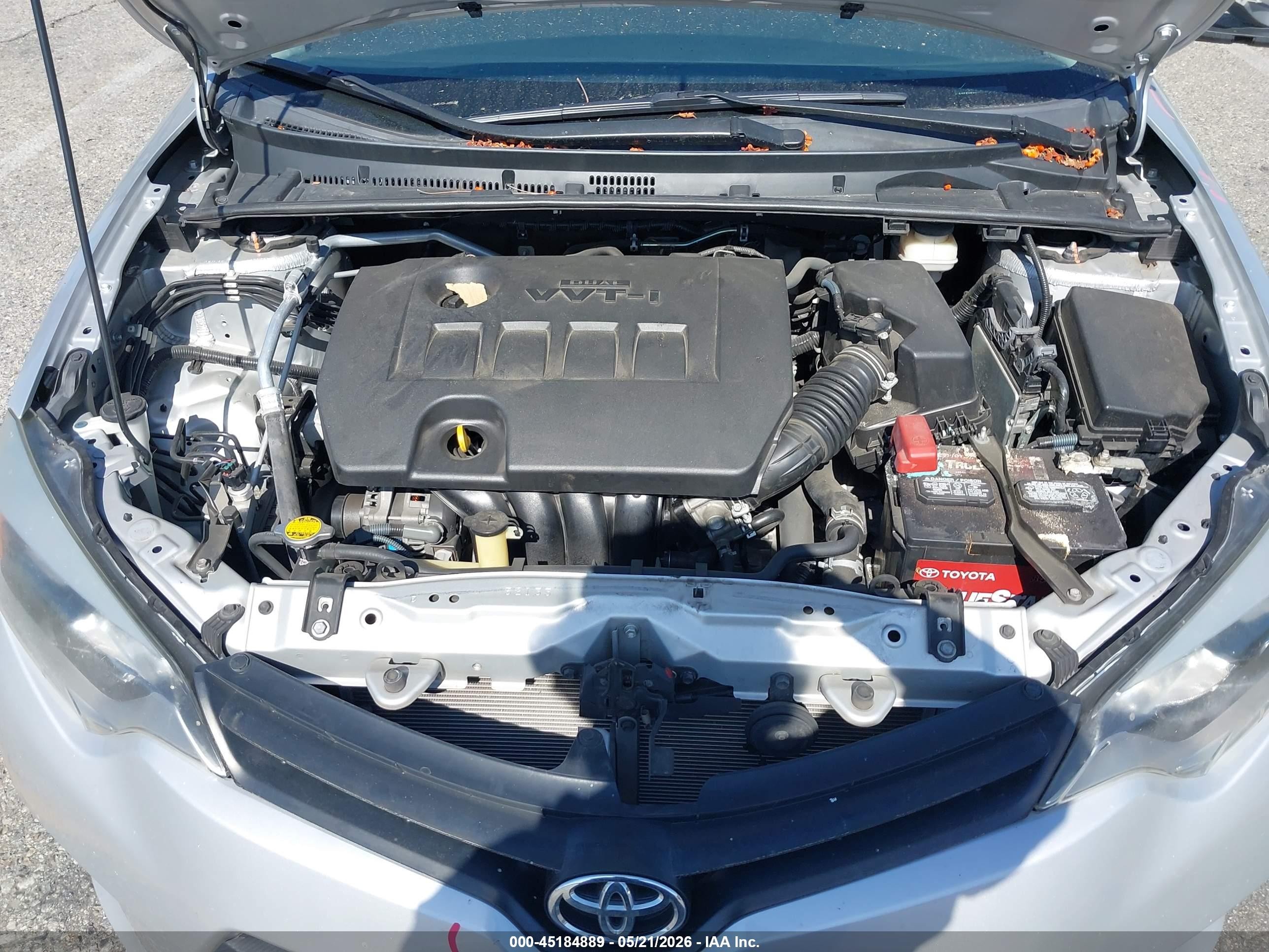 2014 Toyota Corolla Le Plus Silver vin: 5YFBURHE0EP107693