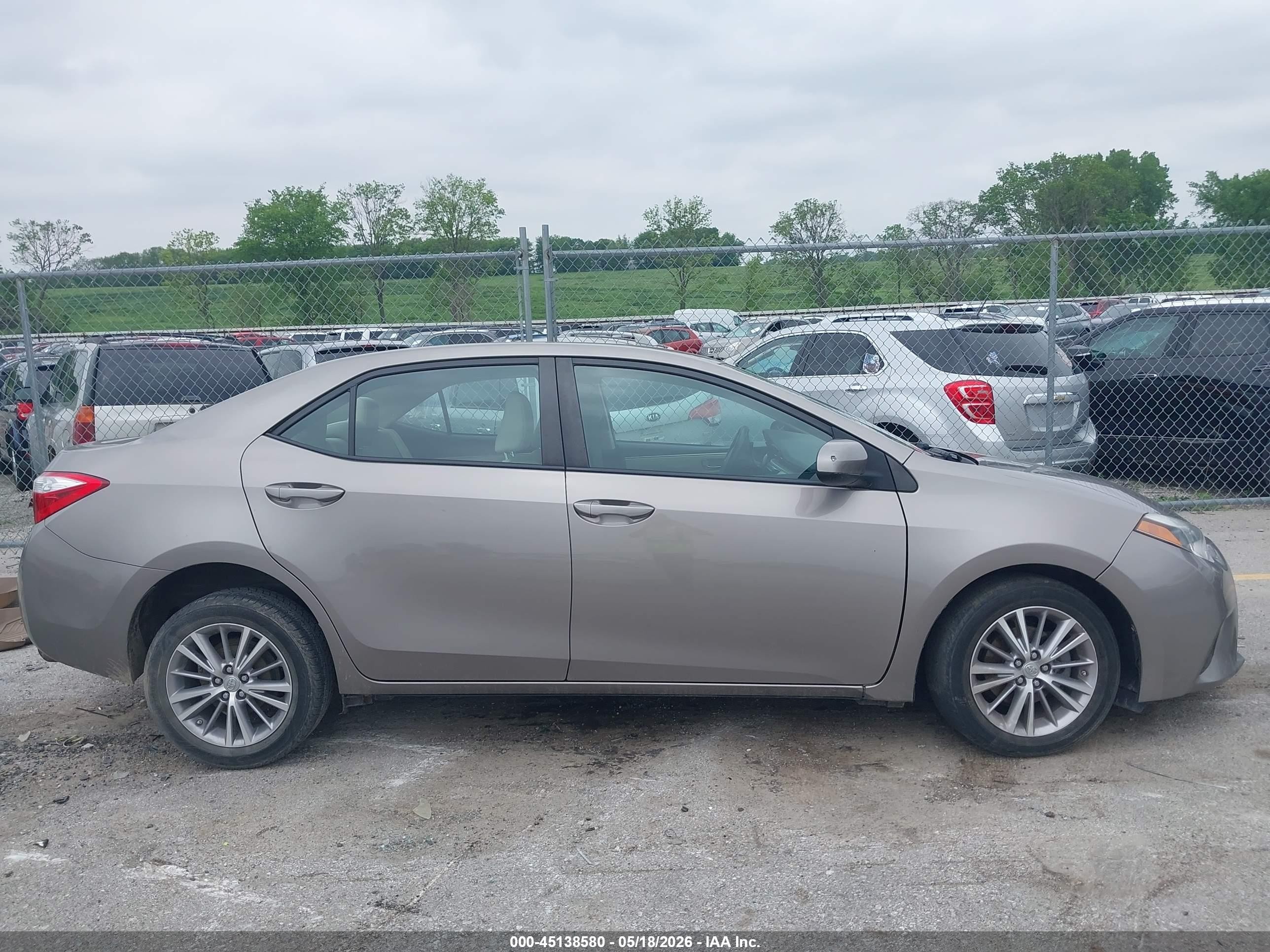 2014 Toyota Corolla Le Plus Gray vin: 5YFBURHE0EP117785