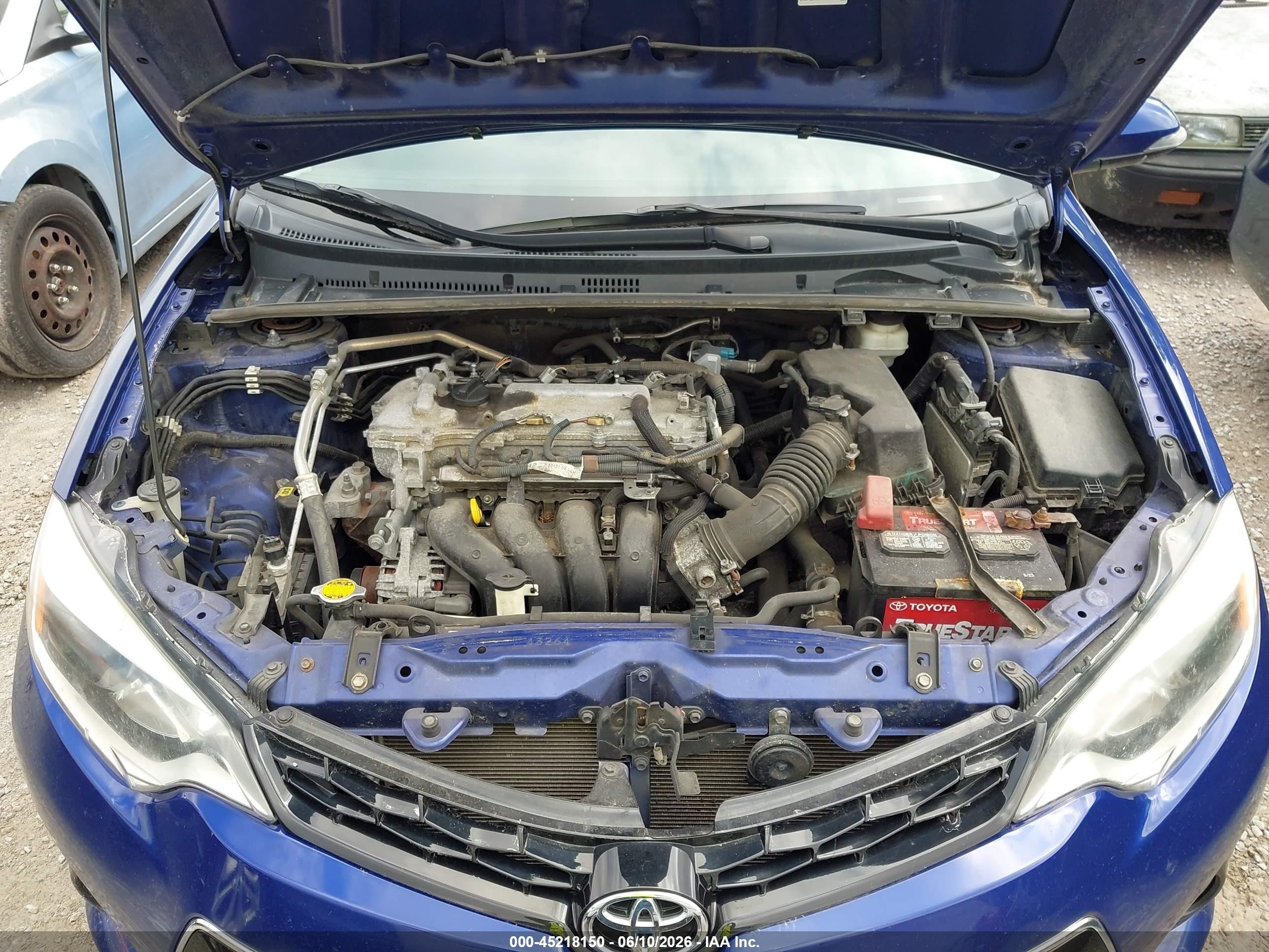 2014 Toyota Corolla S Plus Blue vin: 5YFBURHE0EP118824