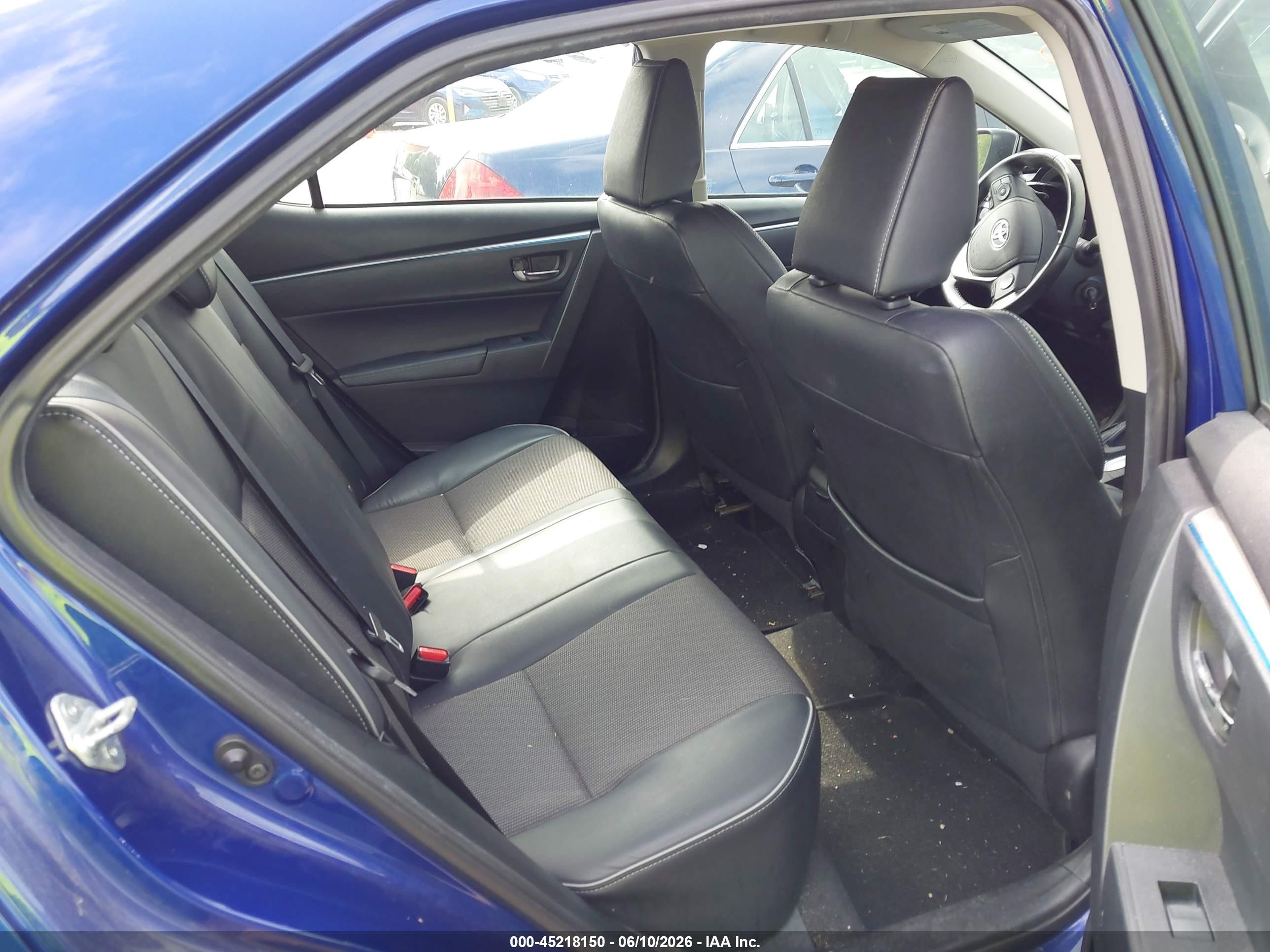 2014 Toyota Corolla S Plus Blue vin: 5YFBURHE0EP118824