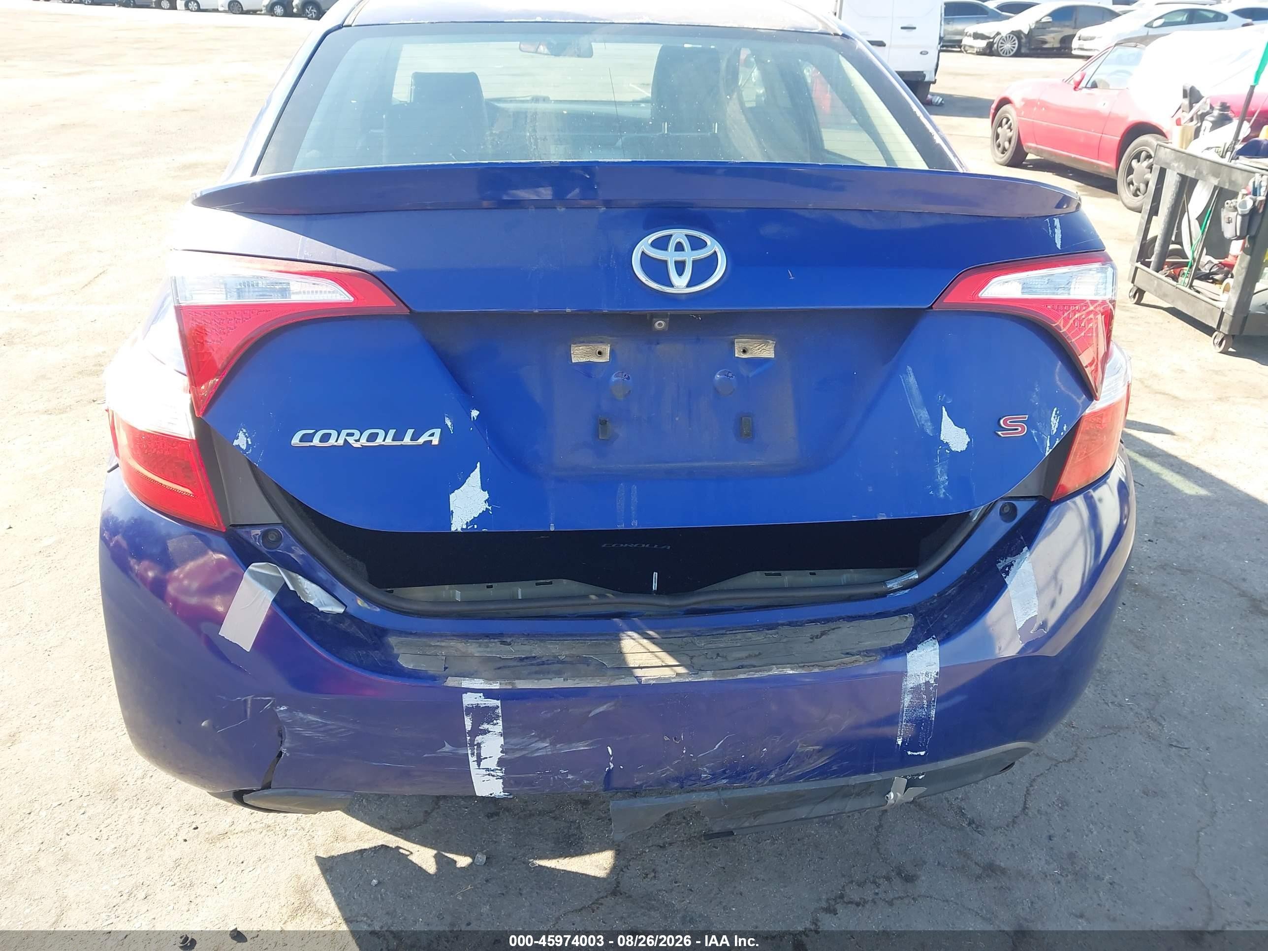 2014 Toyota Corolla S Plus Синий vin: 5YFBURHE0EP124445