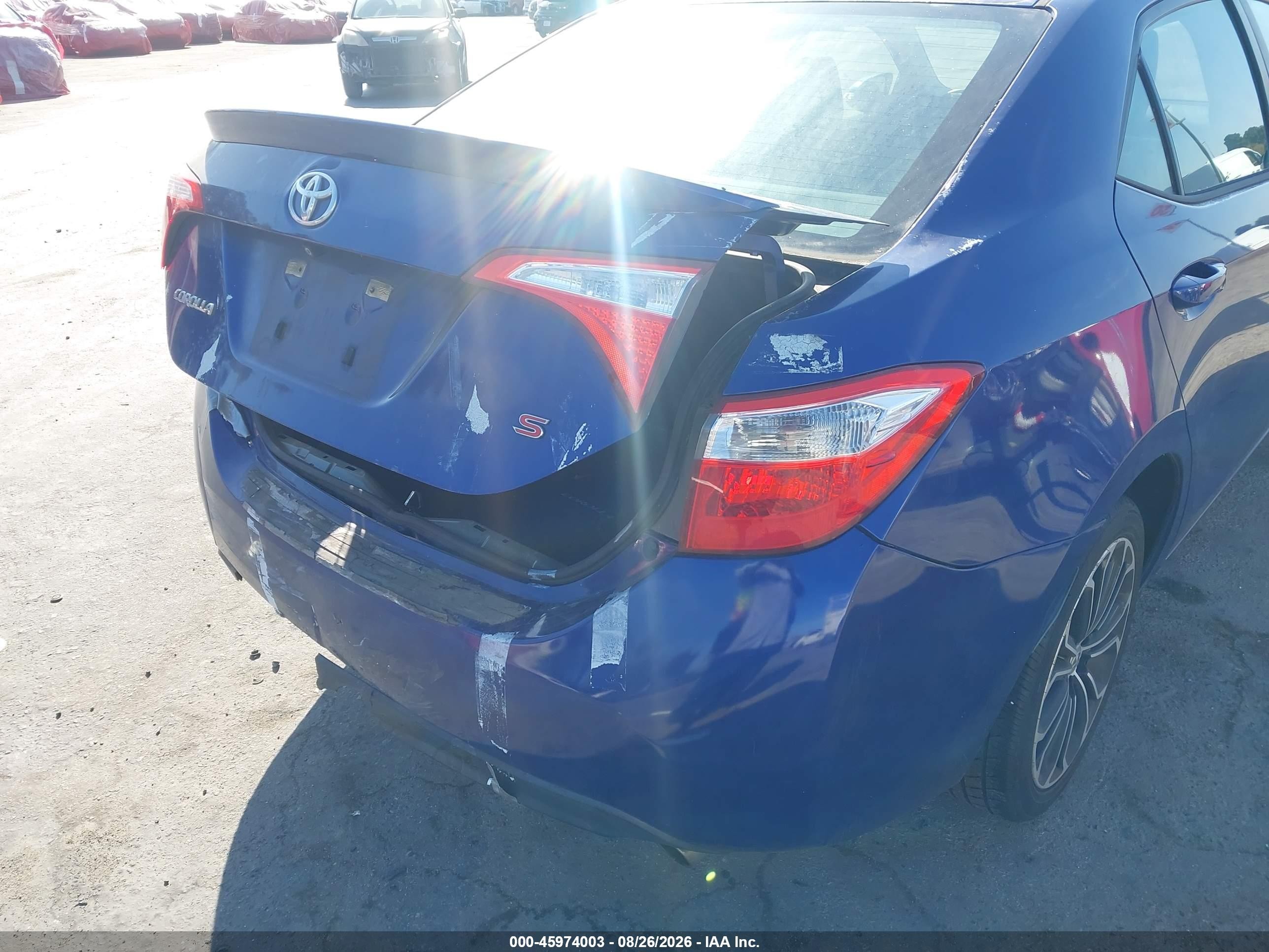 2014 Toyota Corolla S Plus Синий vin: 5YFBURHE0EP124445