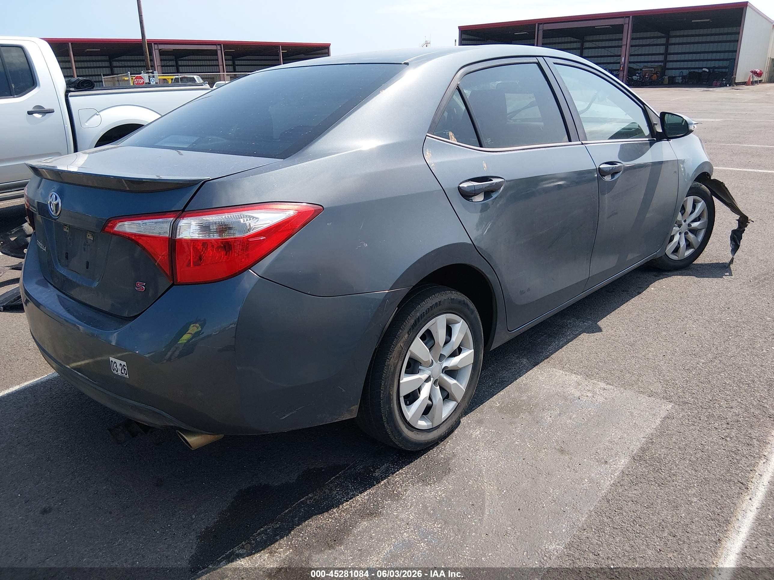 2014 Toyota Corolla S Blue vin: 5YFBURHE0EP138698