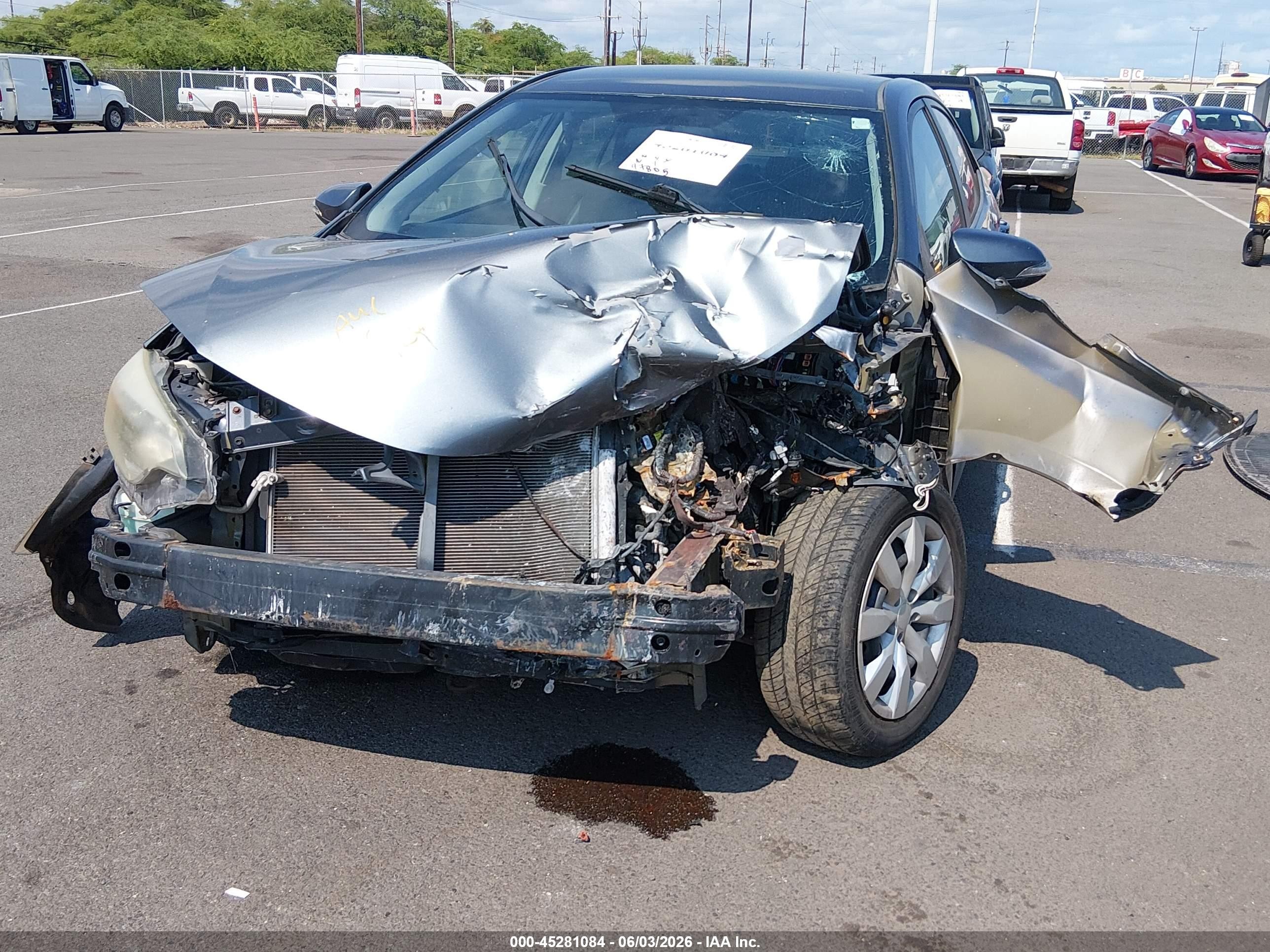 2014 Toyota Corolla S Blue vin: 5YFBURHE0EP138698