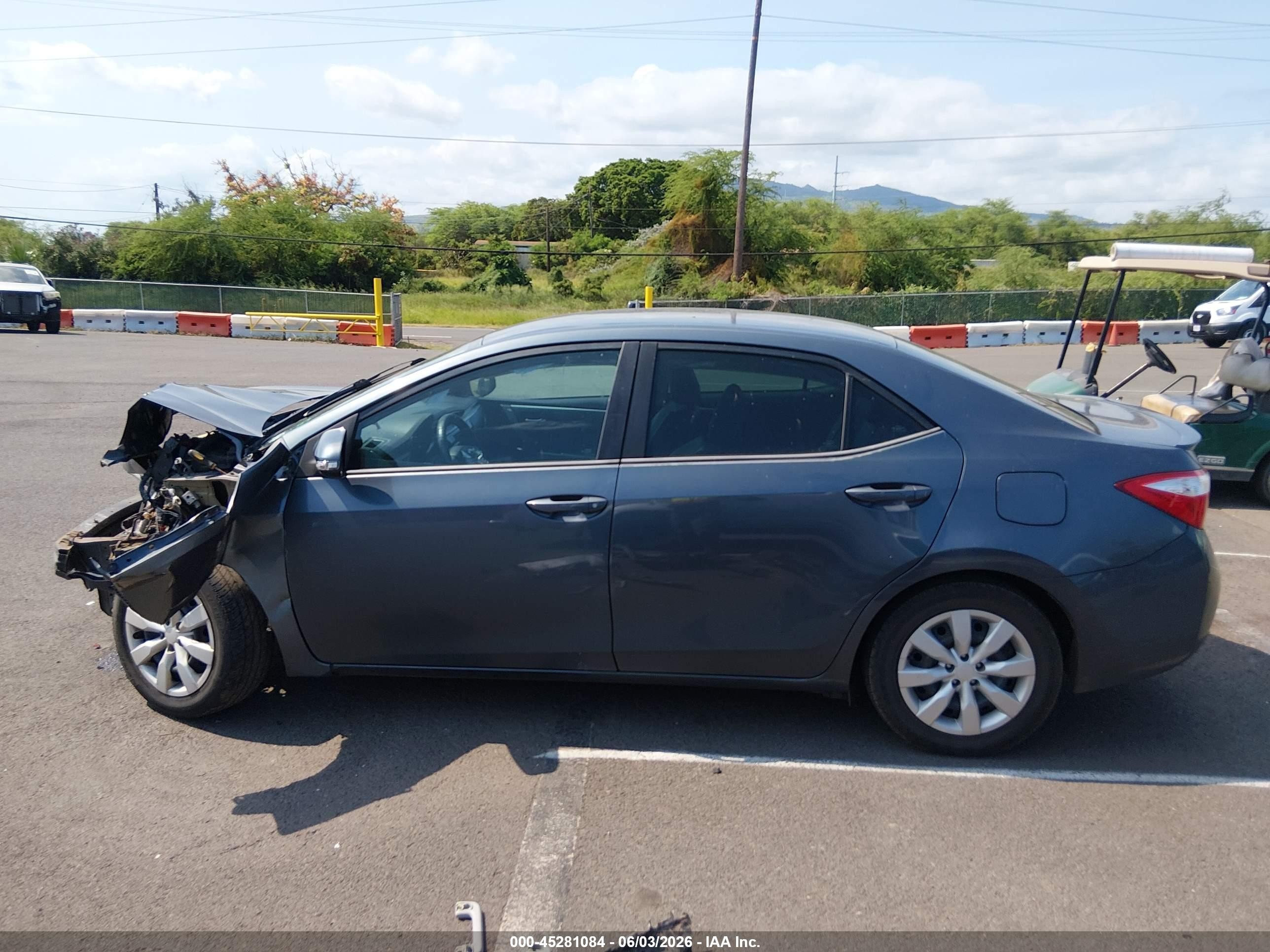 2014 Toyota Corolla S Blue vin: 5YFBURHE0EP138698
