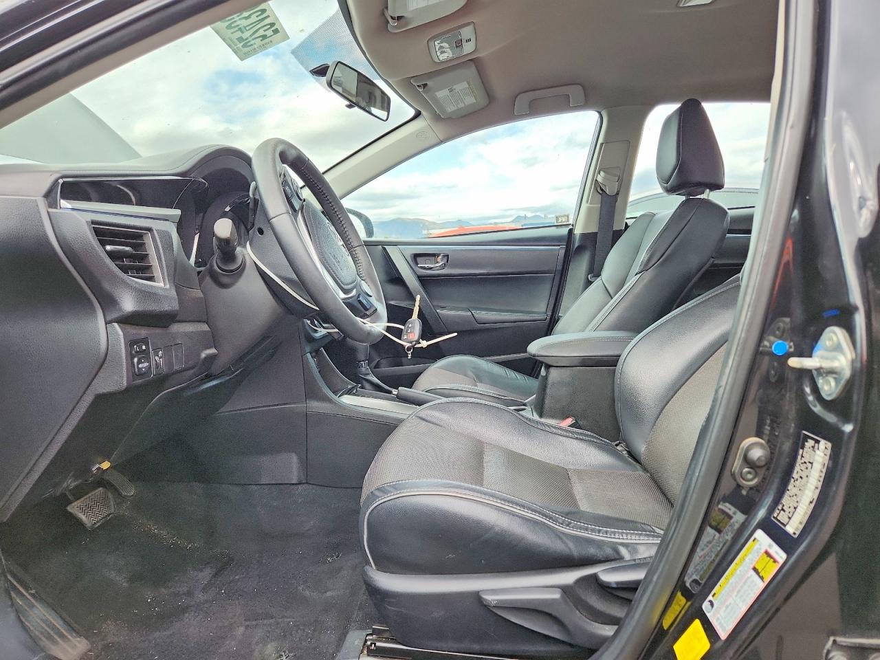 2014 Toyota Corolla S Plus Black vin: 5YFBURHE0EP154643