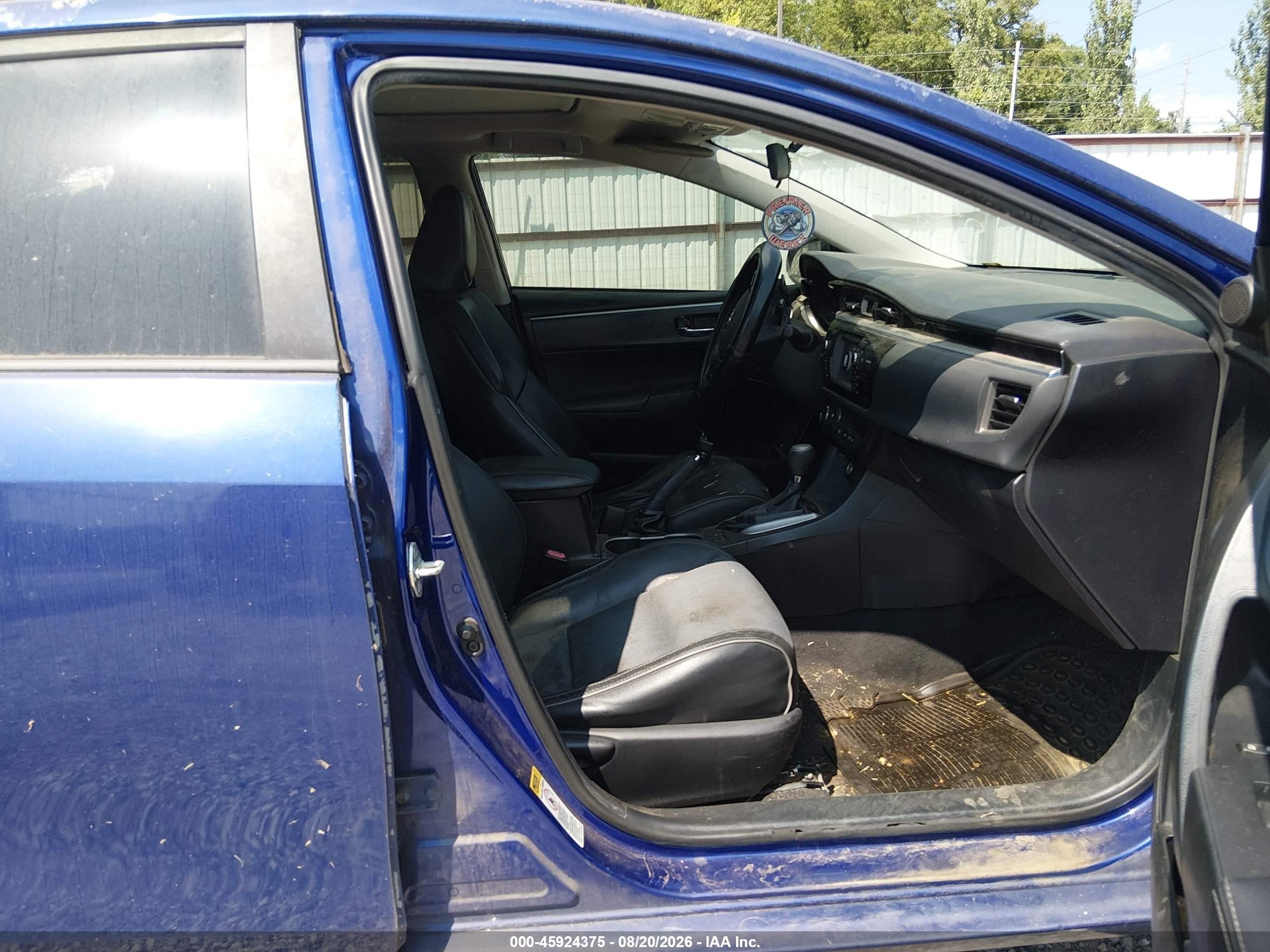 2014 Toyota Corolla S Plus Blue vin: 5YFBURHE0EP174309