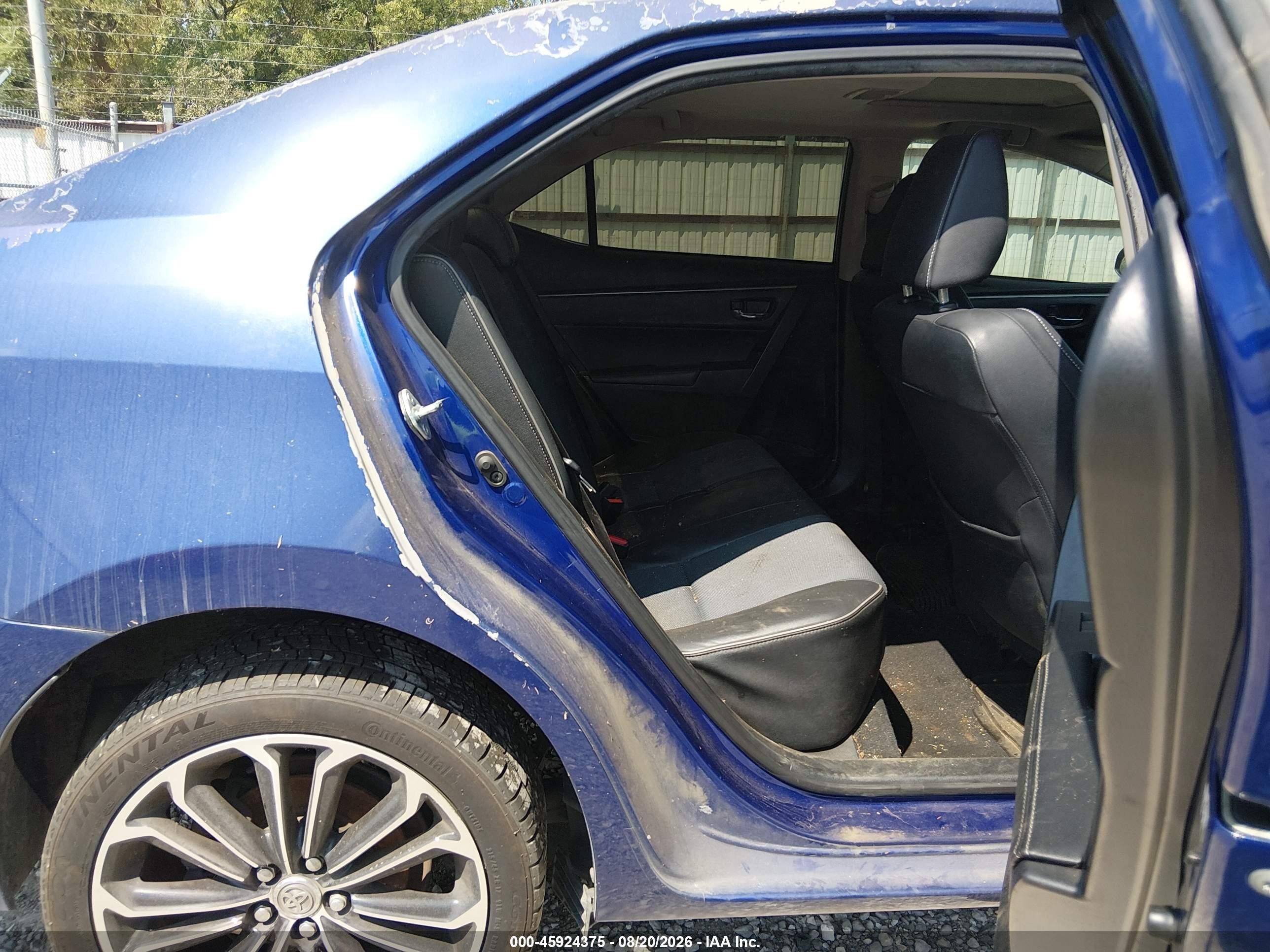 2014 Toyota Corolla S Plus Blue vin: 5YFBURHE0EP174309