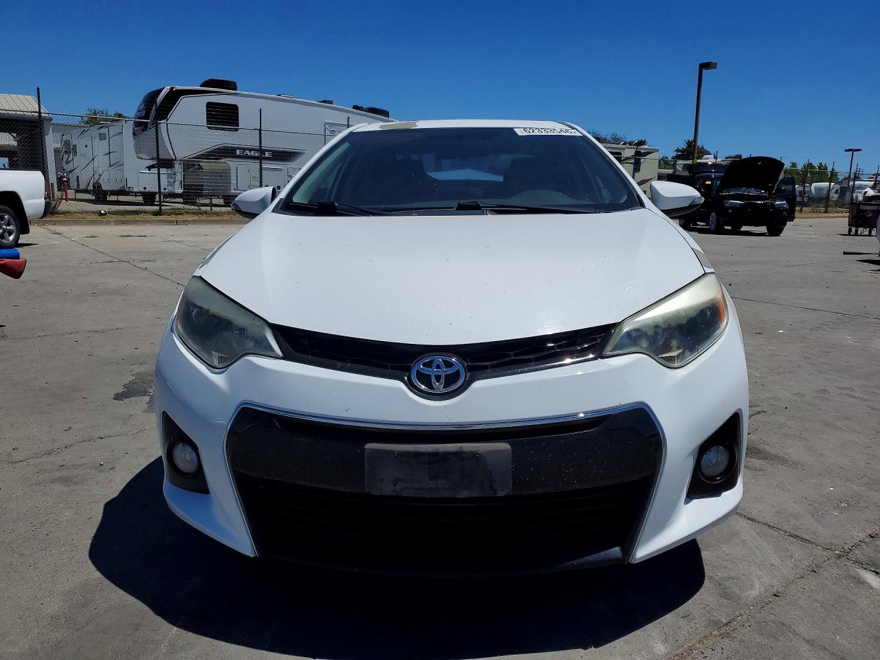 2015 Toyota Corolla S Plus White vin: 5YFBURHE0FP178653