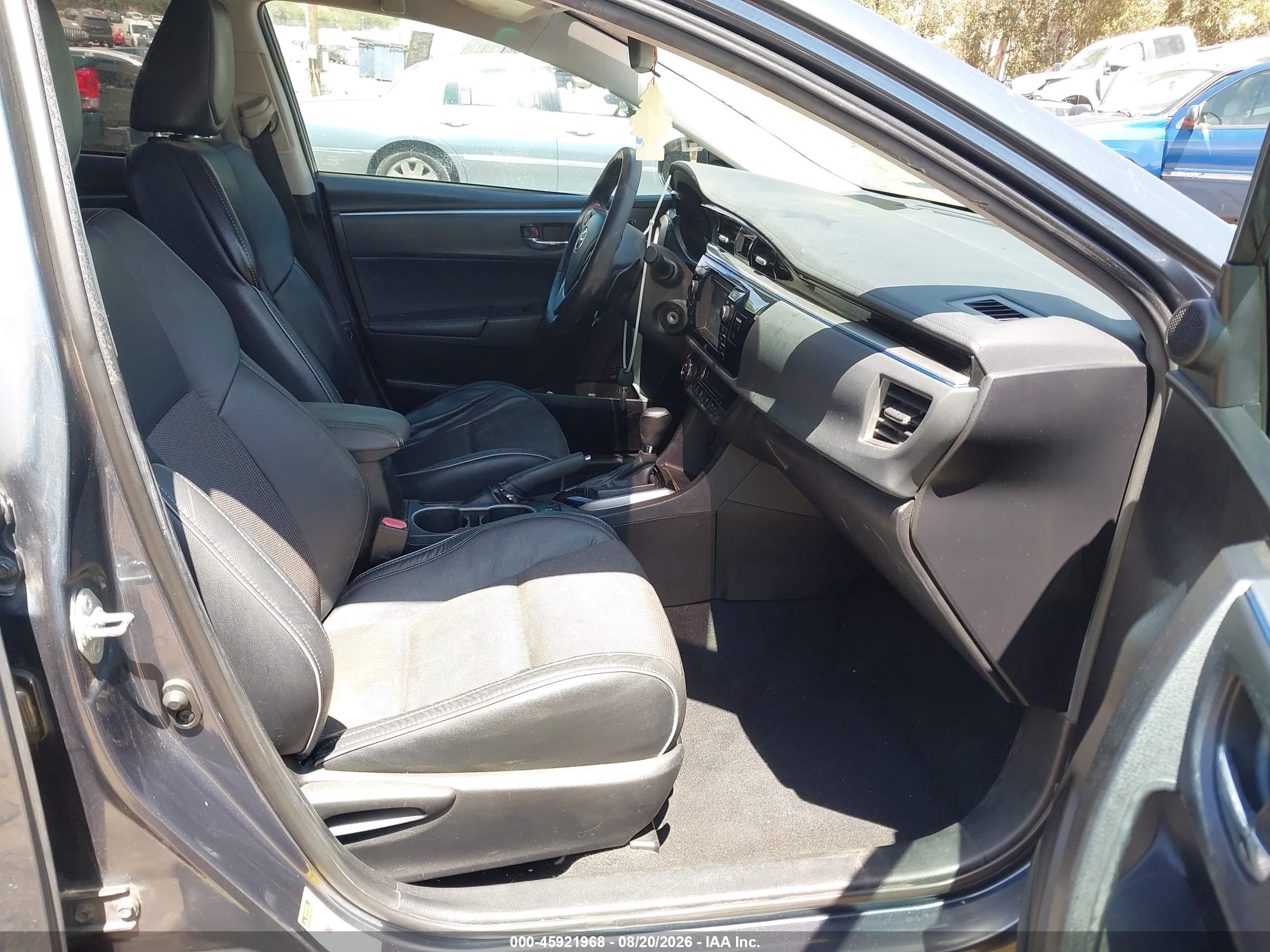 2015 Toyota Corolla S Plus Gray vin: 5YFBURHE0FP180709