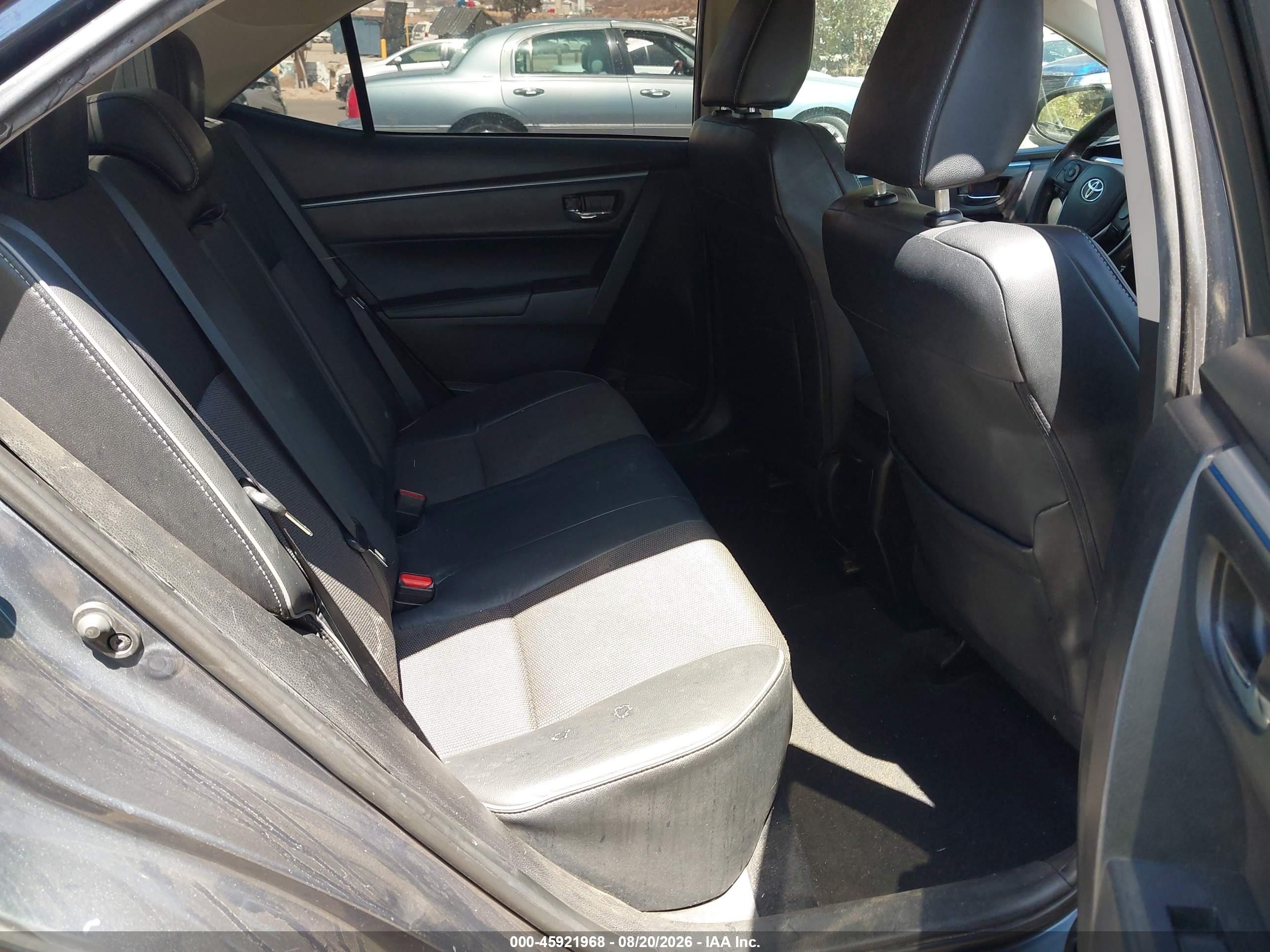 2015 Toyota Corolla S Plus Gray vin: 5YFBURHE0FP180709