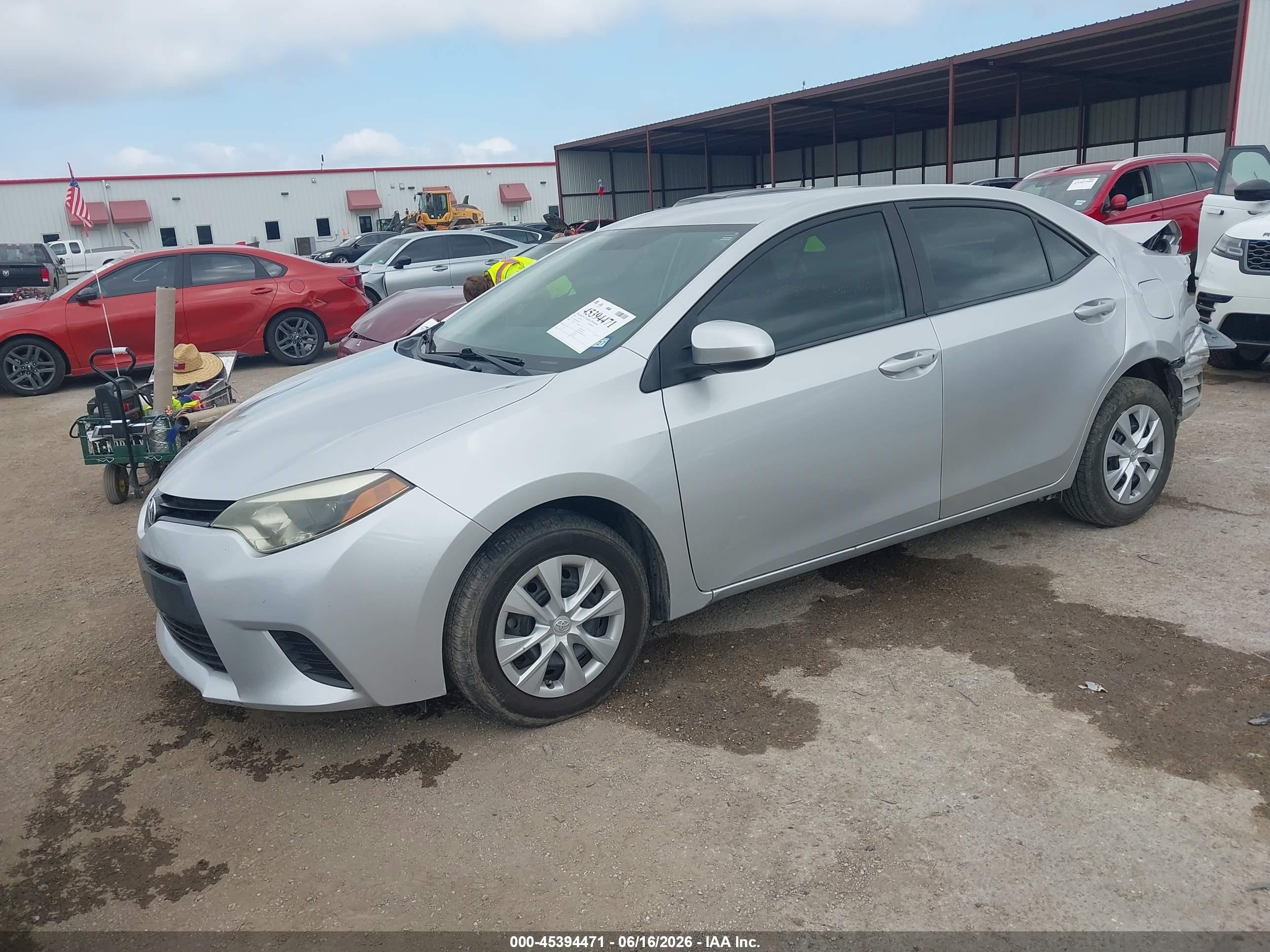 2015 Toyota Corolla L Серебряный vin: 5YFBURHE0FP186459