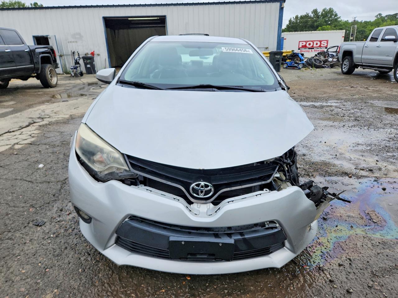 2015 Toyota Corolla L Silver vin: 5YFBURHE0FP231805
