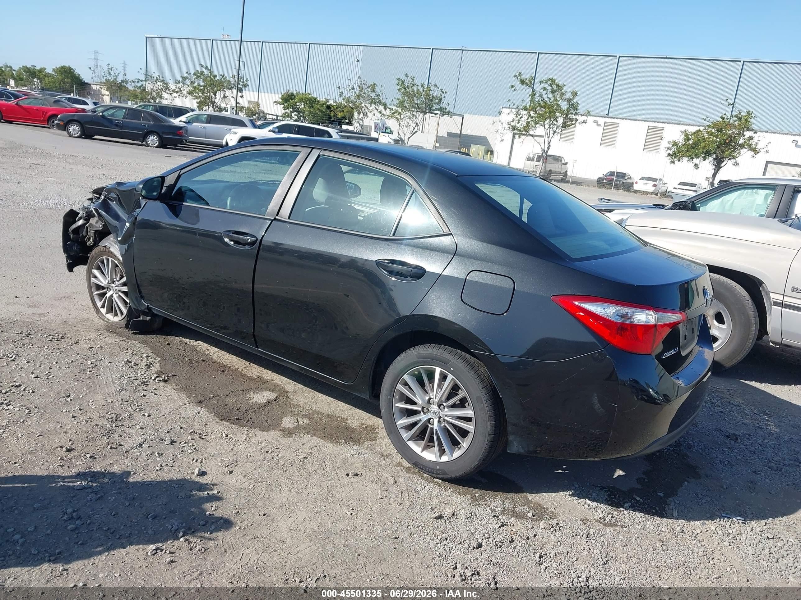 2015 Toyota Corolla Le Plus Black vin: 5YFBURHE0FP238561