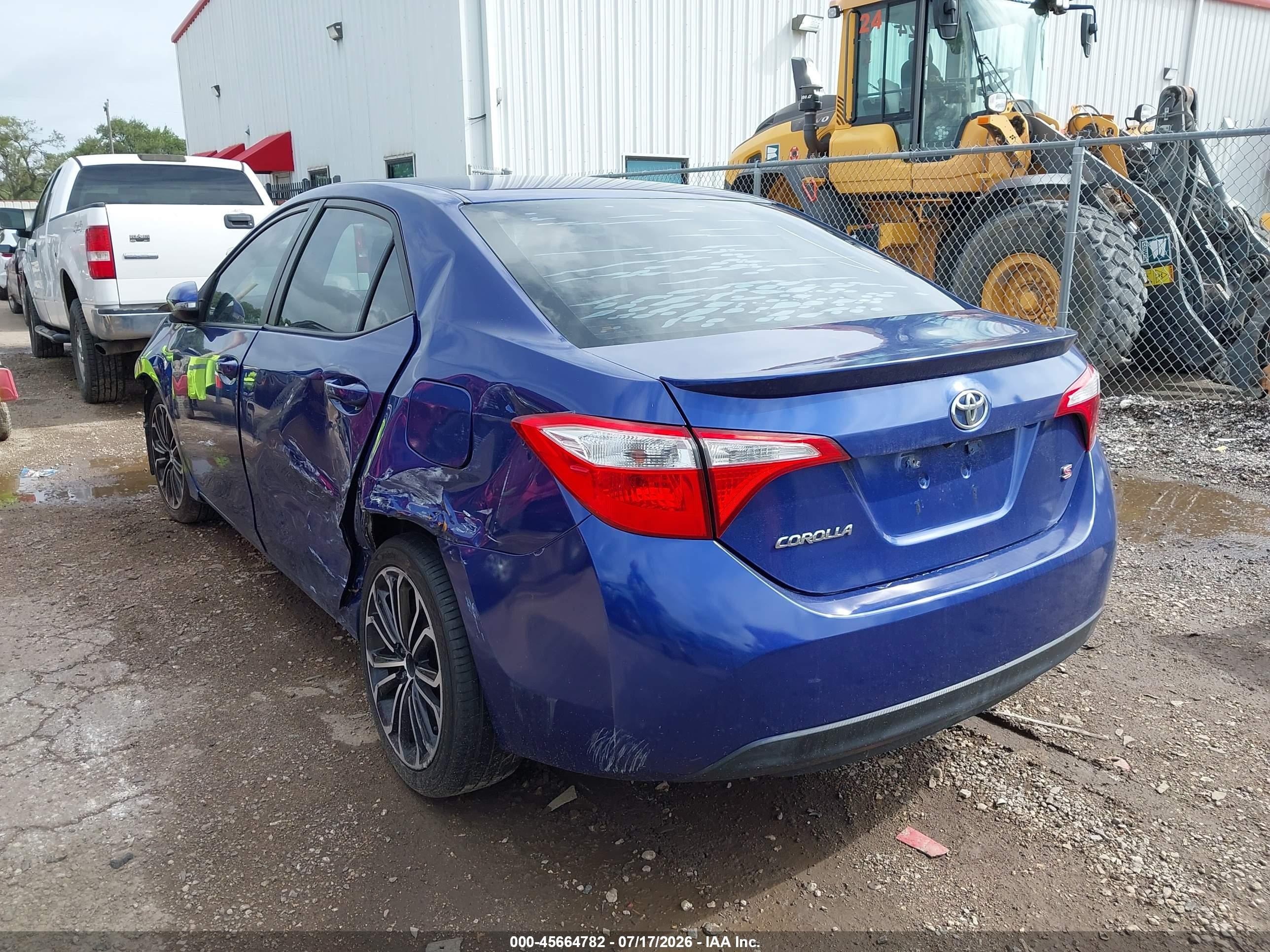 2015 Toyota Corolla S Plus Blue vin: 5YFBURHE0FP240097