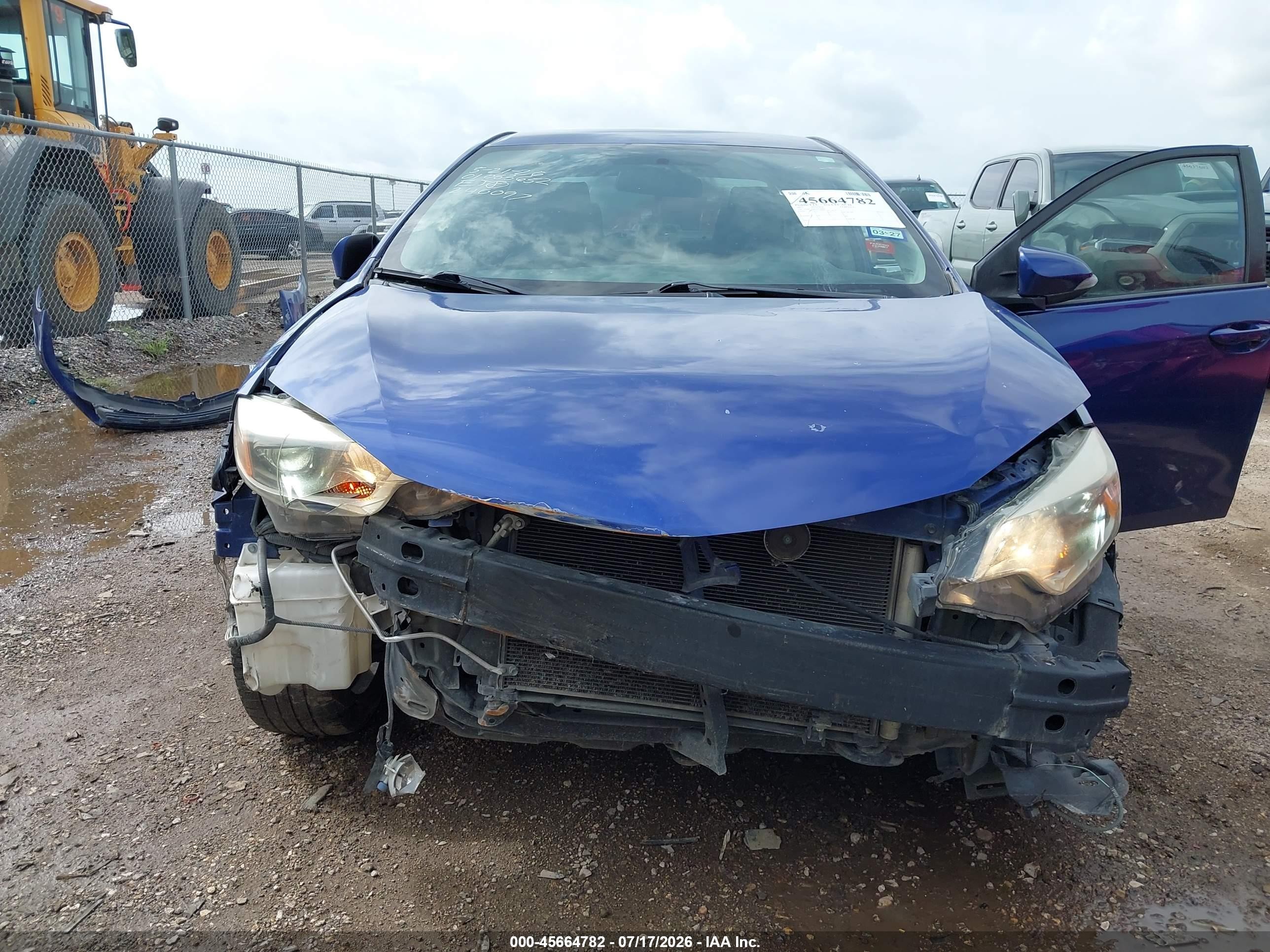 2015 Toyota Corolla S Plus Blue vin: 5YFBURHE0FP240097