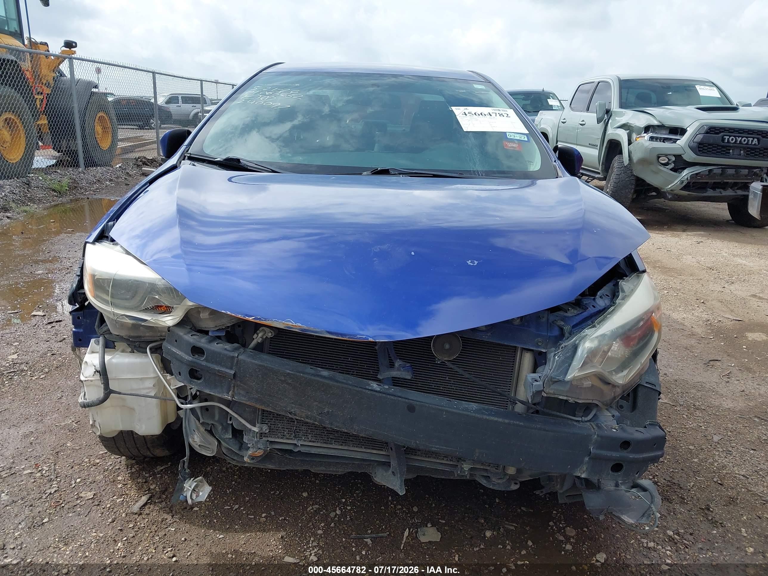 2015 Toyota Corolla S Plus Blue vin: 5YFBURHE0FP240097