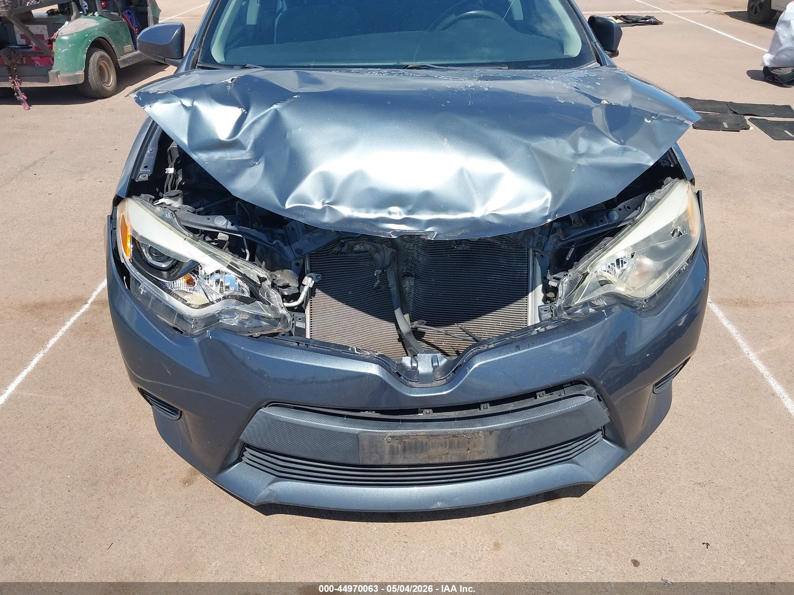 2015 Toyota Corolla L Gray vin: 5YFBURHE0FP255666