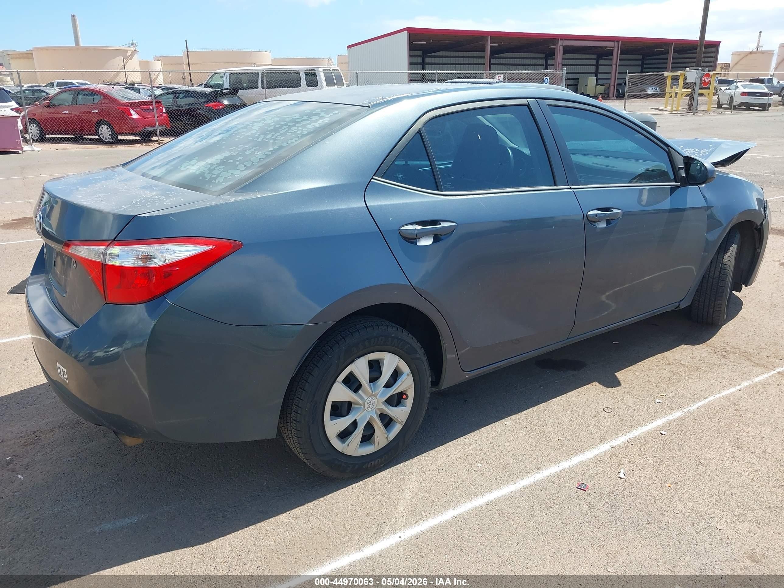 2015 Toyota Corolla L Gray vin: 5YFBURHE0FP255666